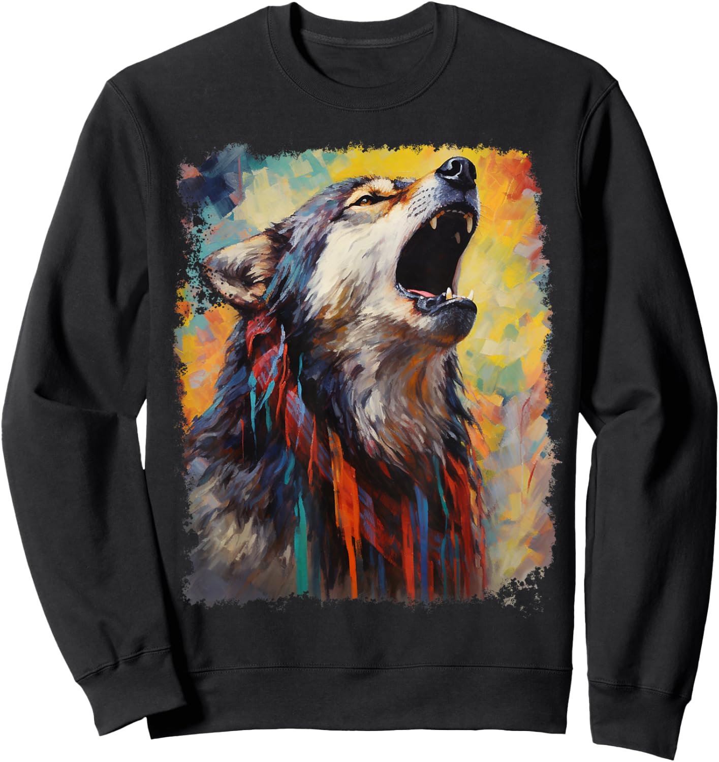Wolf Man Sweatshirt - Sweatshirt | Black