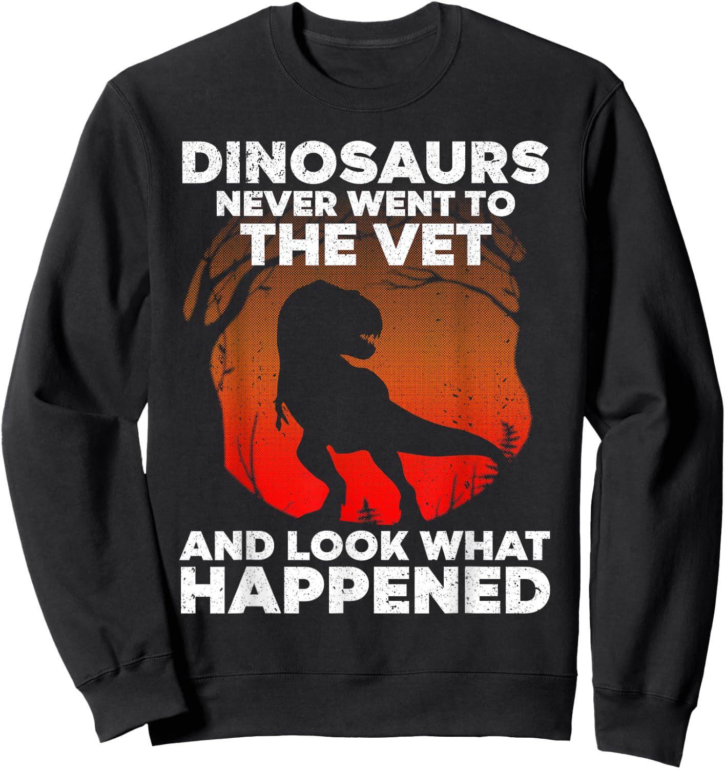 Funny Veterinary Art Women Kids Veterinarian Lovers Sweatshirt - Sweatshirt | Black