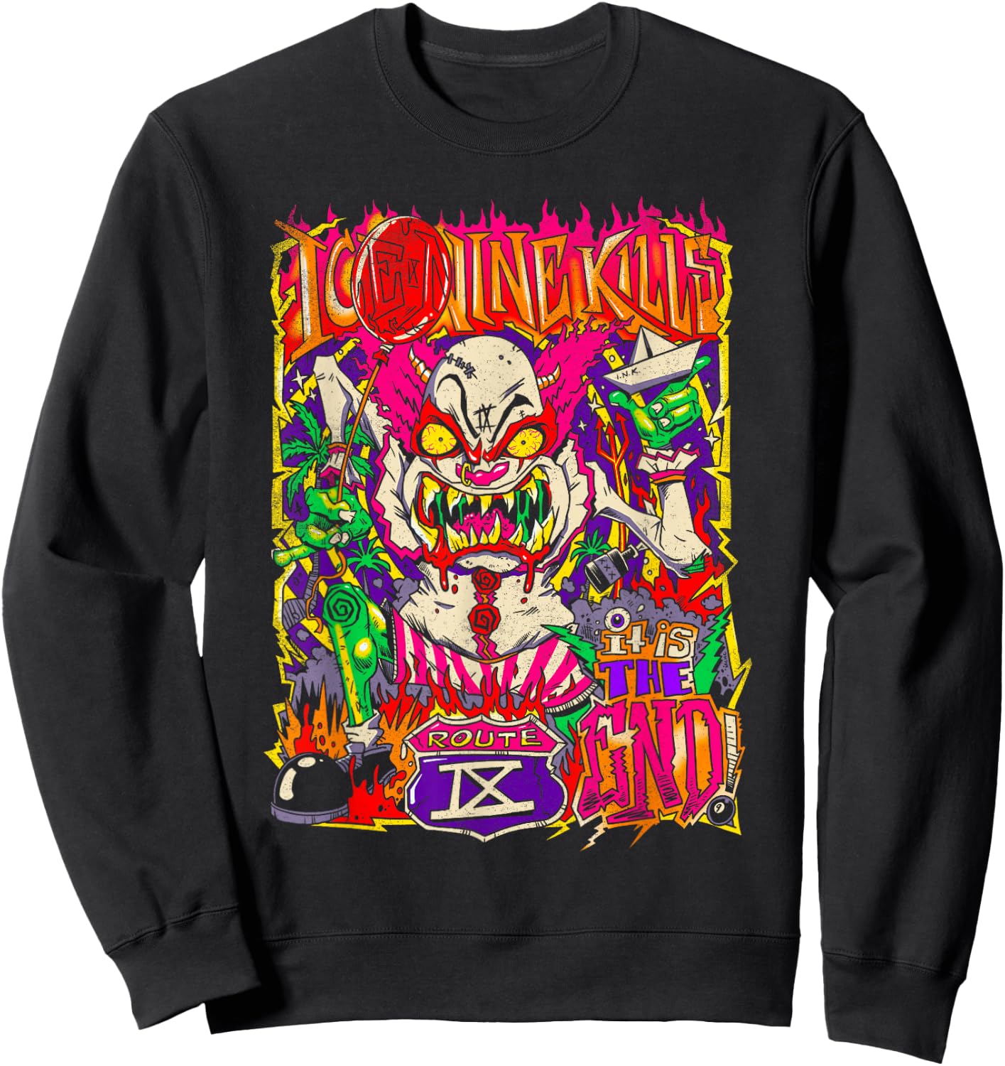 Ice Nine Kills – Zombie Clown Sweatshirt - Sweatshirt | Black
