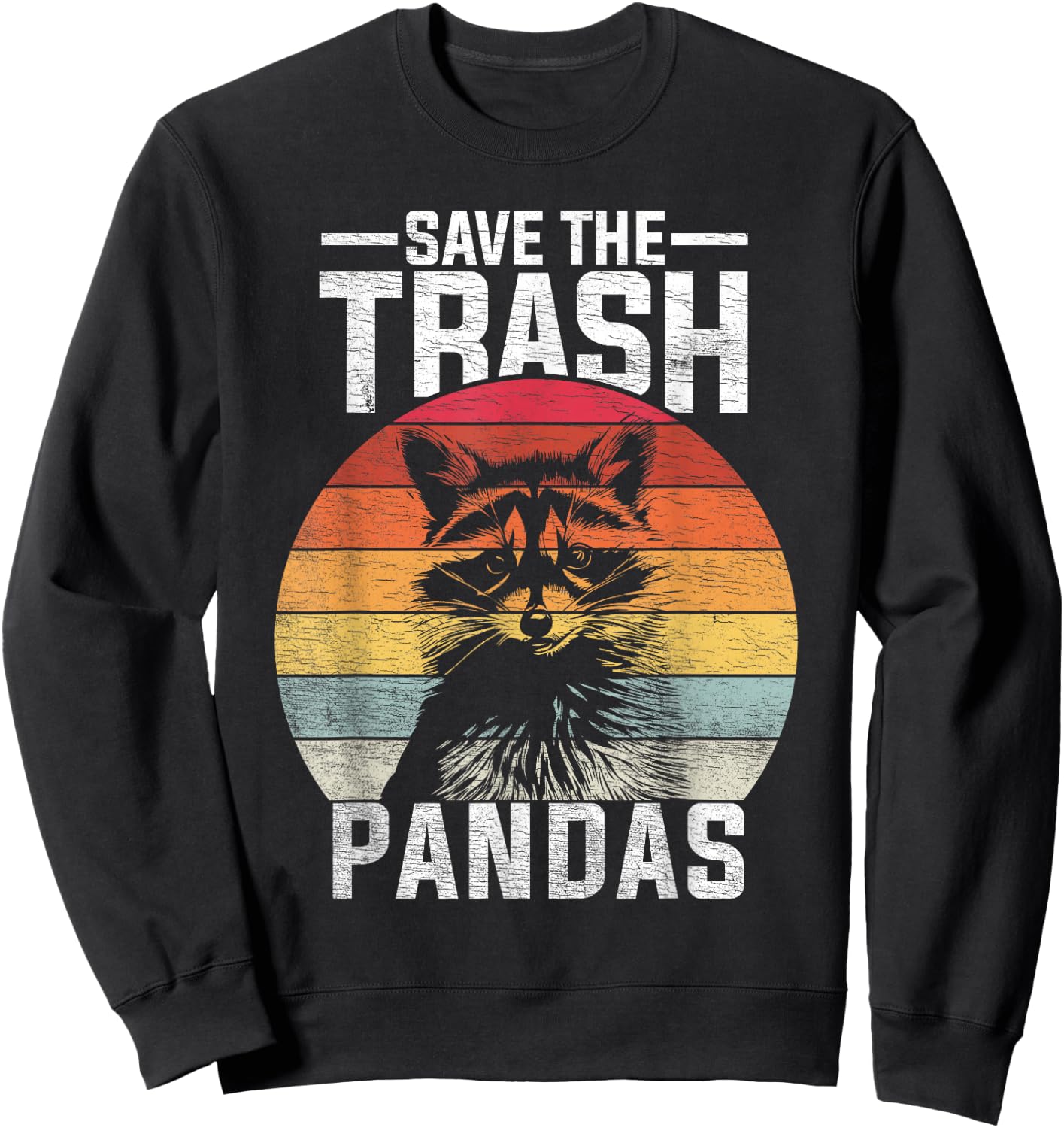 Funny Raccoon Sweatshirt - Sweatshirt | Black
