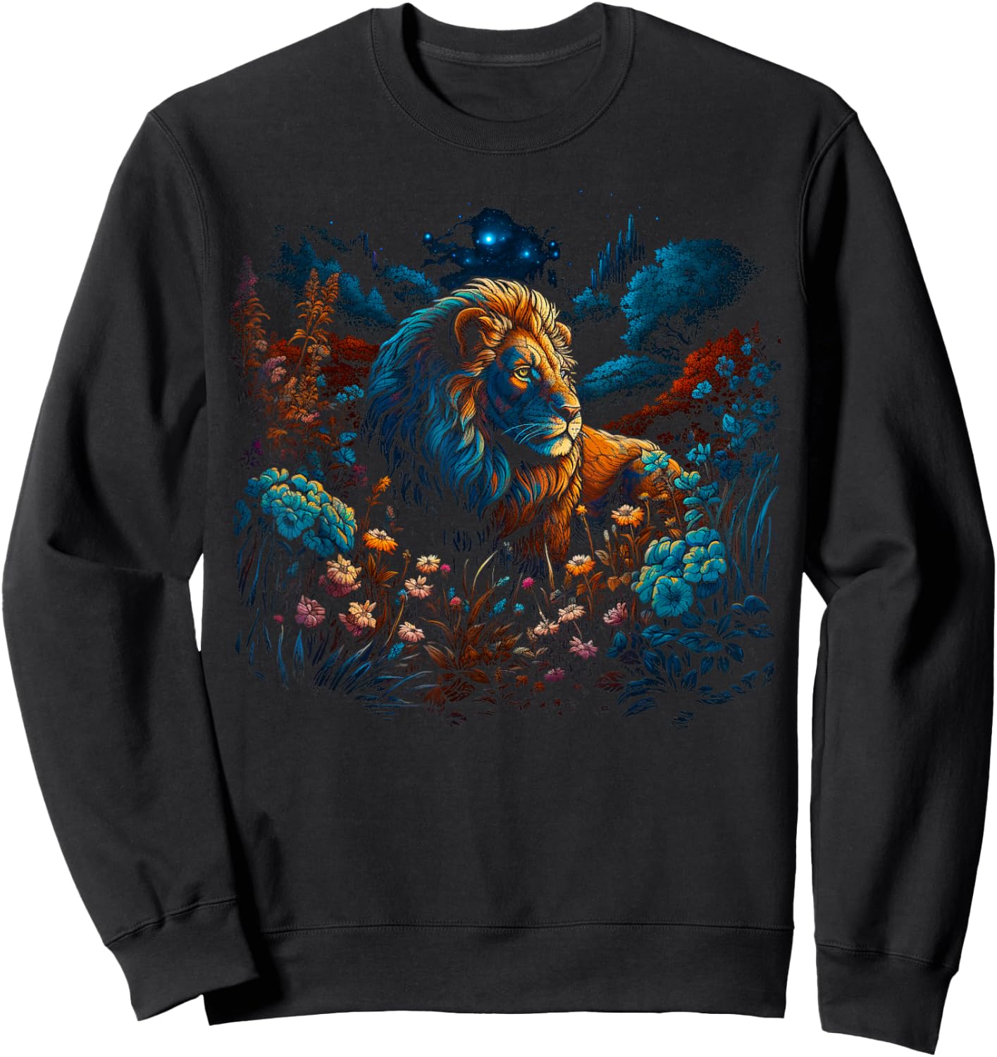 Mystical Lion Sweatshirt - Sweatshirt | Black