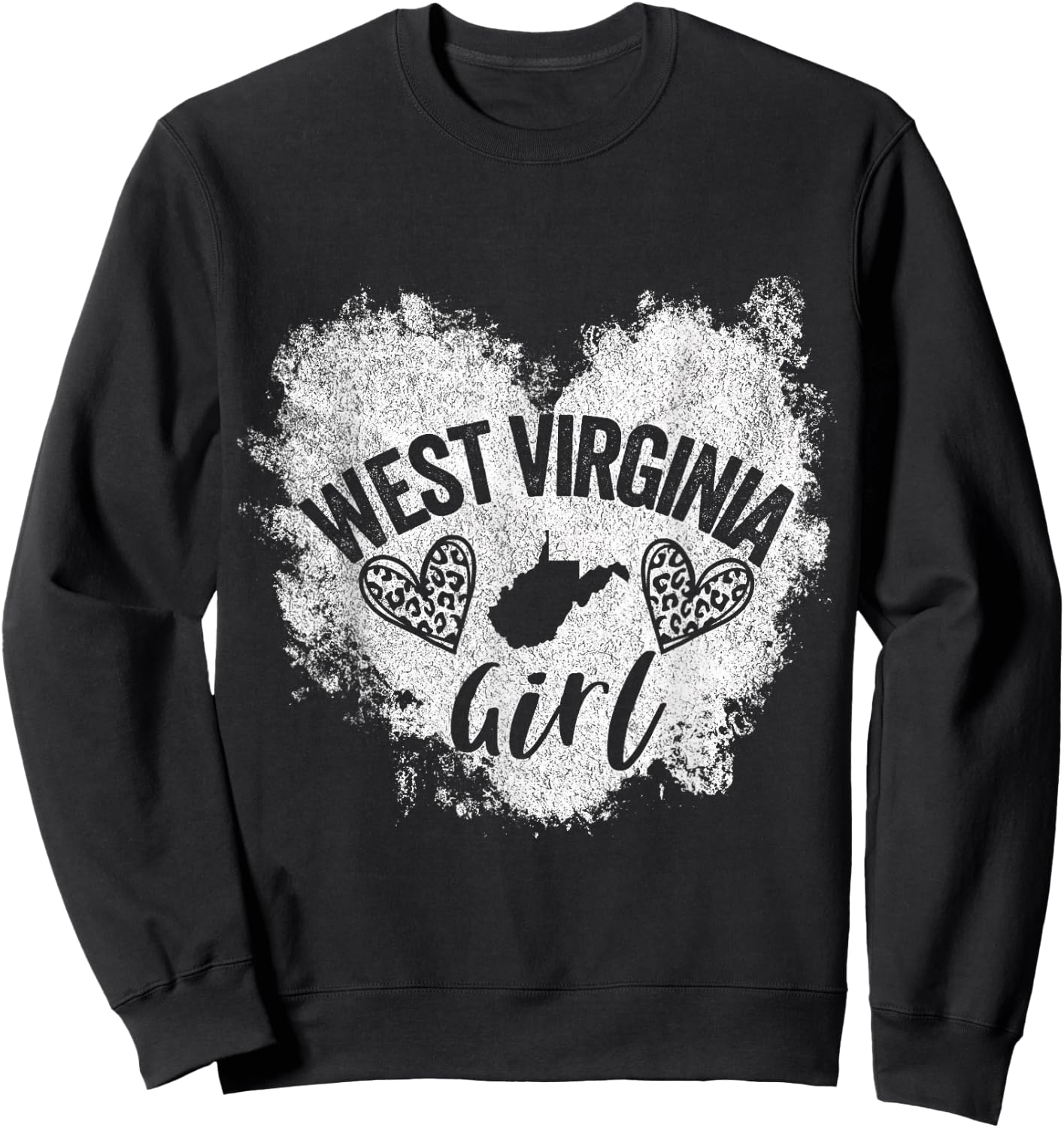 West Virginia Girl Funny Hometown West Virginia Home Sweatshirt - Sweatshirt | Black