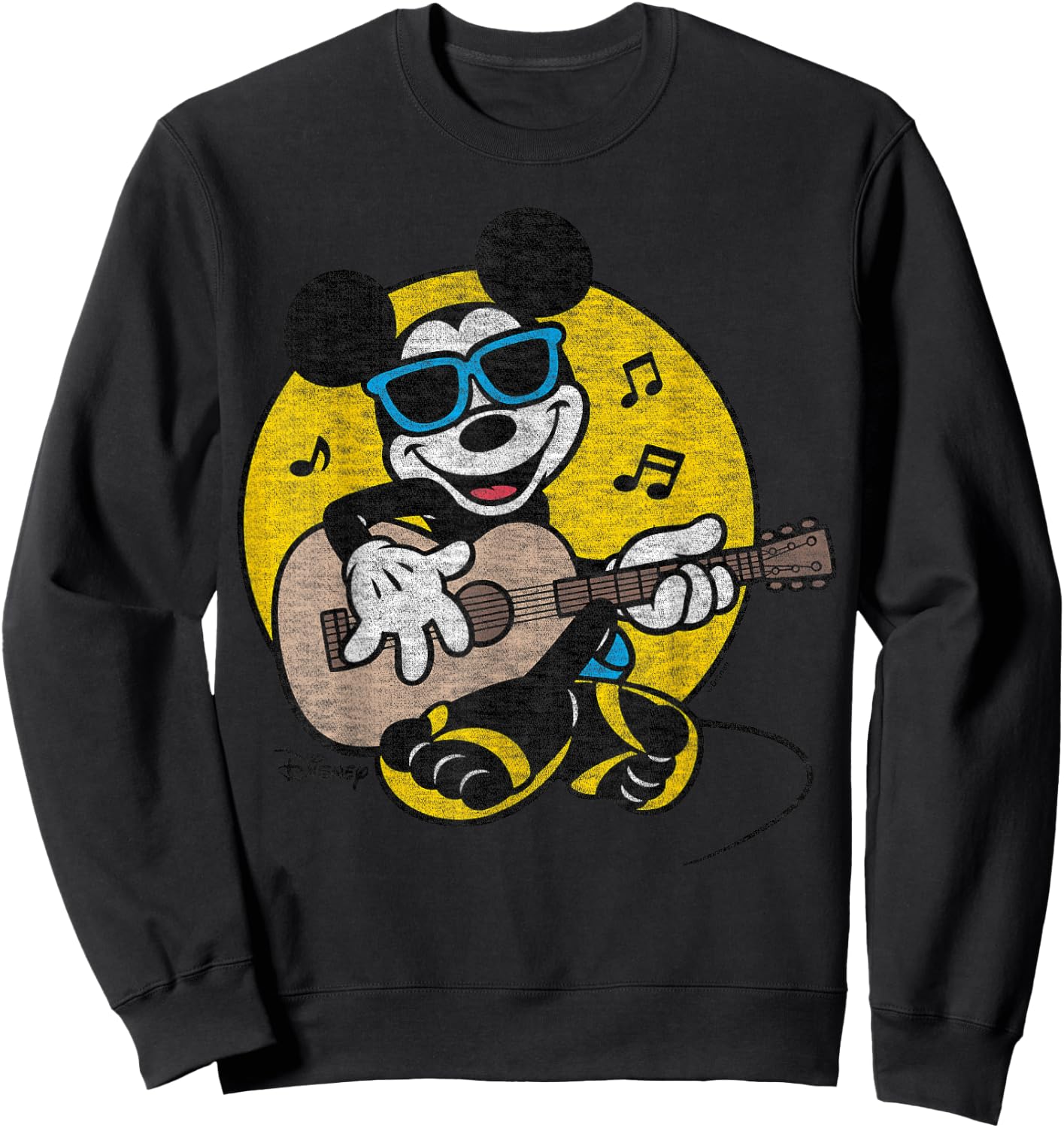 Disney - Mickey And Guitar Sweatshirt - Sweatshirt | Black