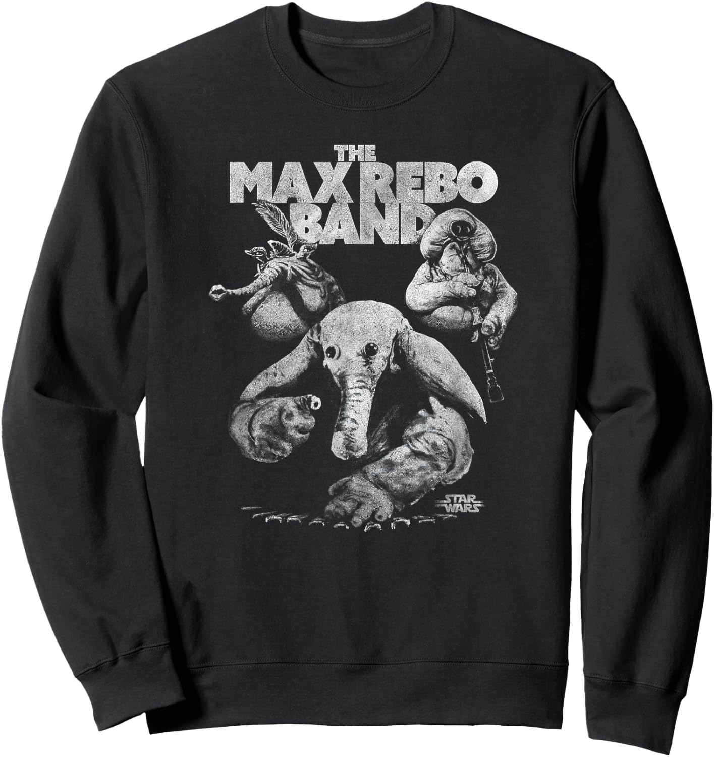 Star Wars The Max Rebo Band High Contrast Poster Sweatshirt - Sweatshirt | Black