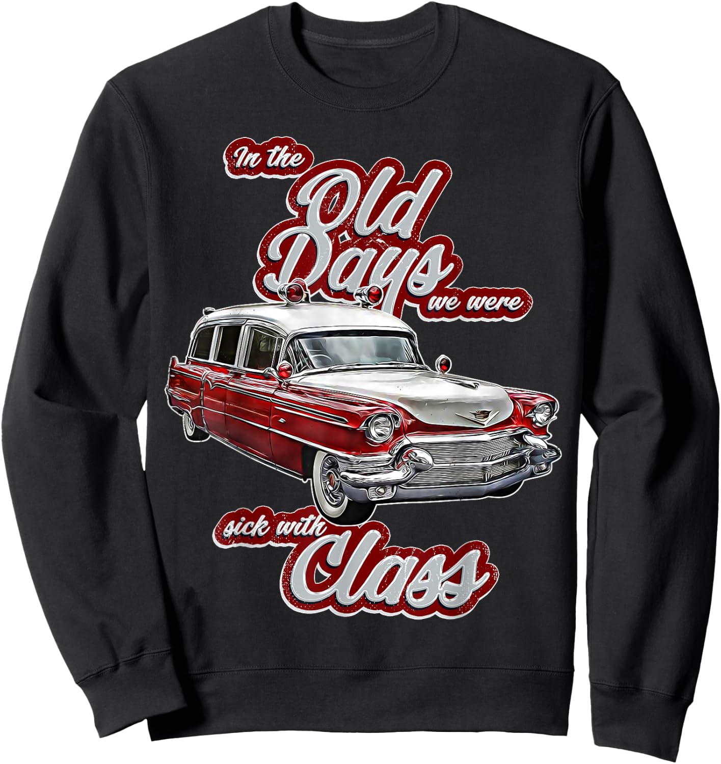 Miller,Meteor,Hotrod,Classic Ambulance car,Hearse1950s,1960s Sweatshirt - Sweatshirt | Black