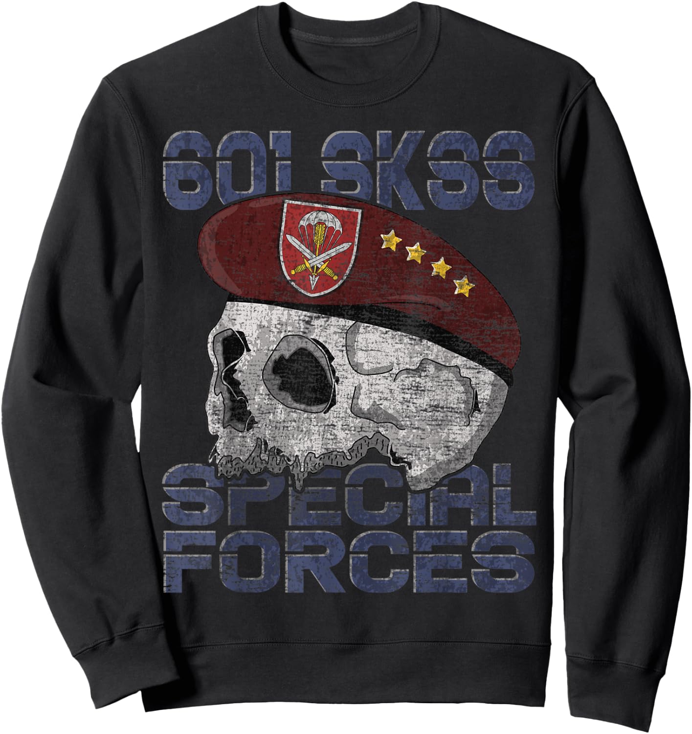 Czech Army 601st Special Force Moravec Czech Military Sweatshirt - Sweatshirt | Black