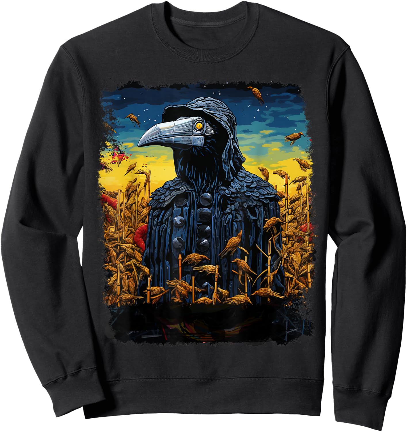 Halloween Plague Doctor Sweatshirt - Sweatshirt | Black