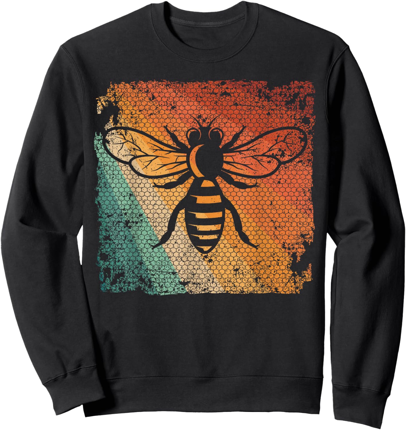 Funny Vintage Bee Designs Women Beekeeping Honey Bee Sweatshirt - Sweatshirt | Black