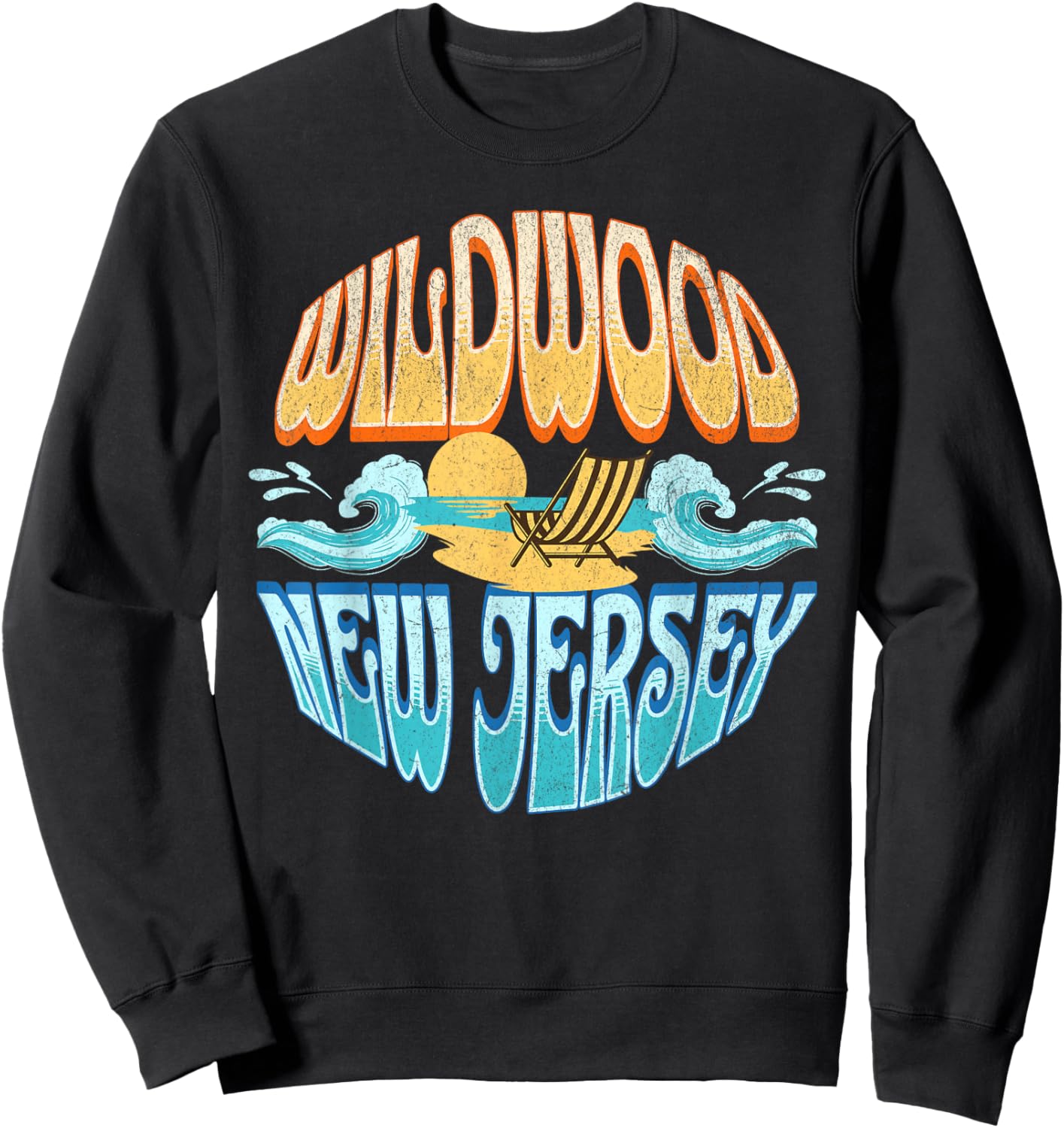 Wildwood New Jersey Sweatshirt - Sweatshirt | Black