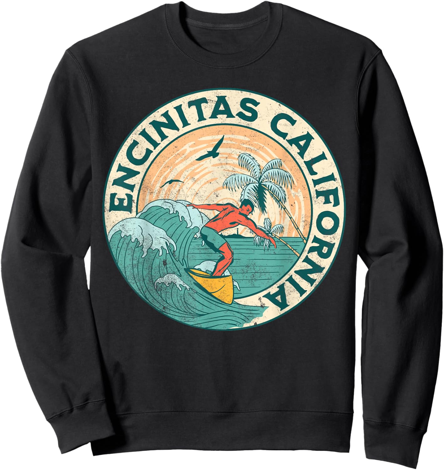 Encinitas California Sweatshirt - Sweatshirt | Black