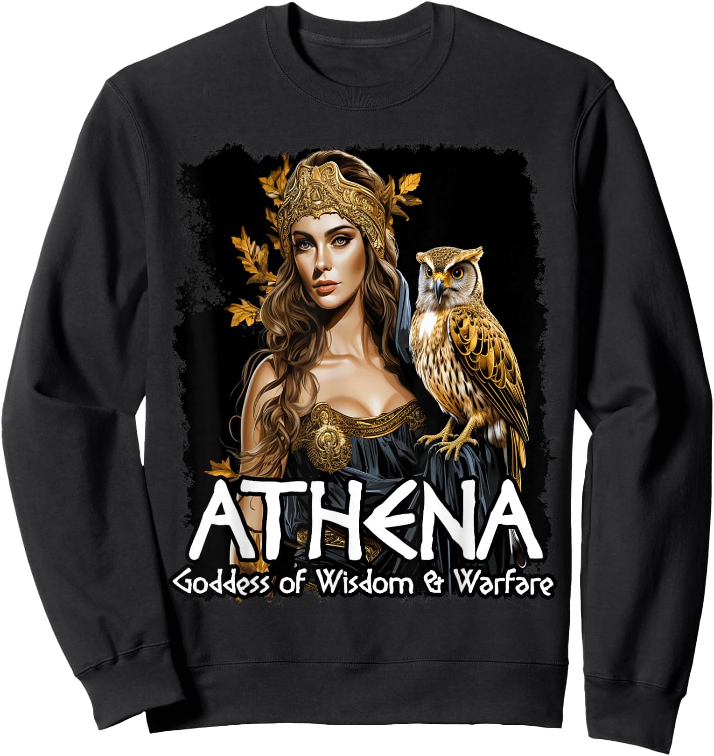 Athena Greek Mythology Sweatshirt - Sweatshirt | Black
