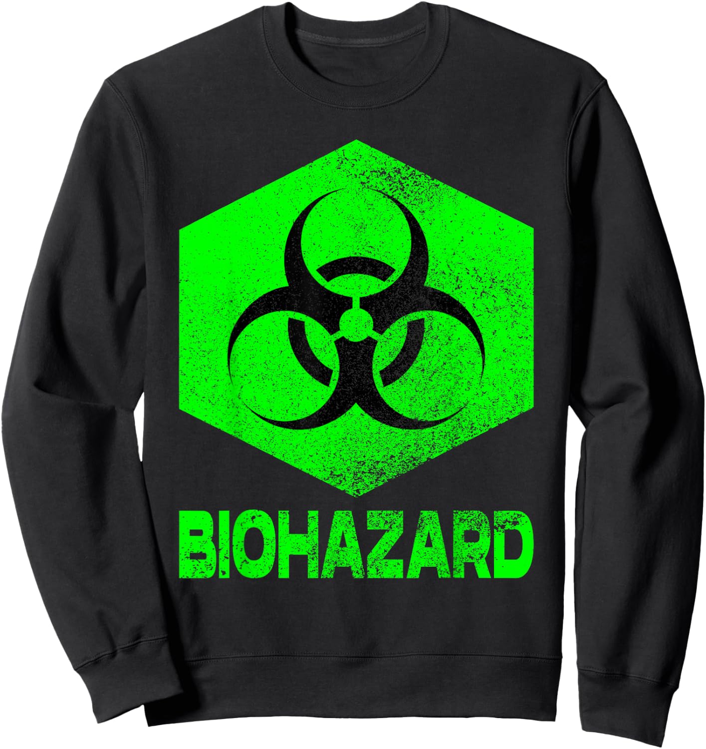 Novelty Graphic Design of Biohazard Women Sweatshirt - Sweatshirt | Black