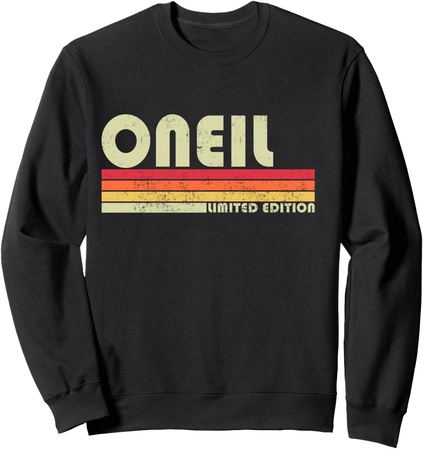 ONEIL Surname Funny Retro Vintage 80s 90s Gifts Men Women Sweatshirt - Sweatshirt | Black