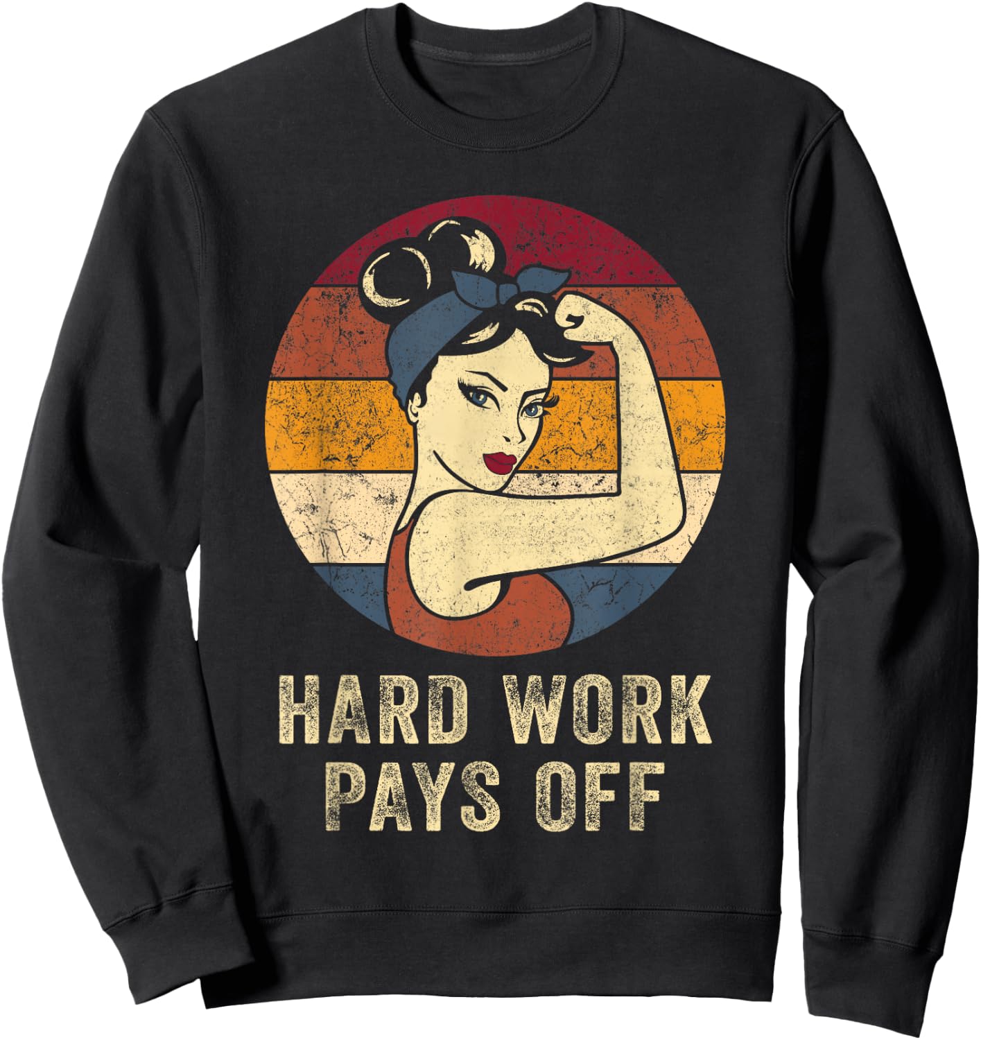 HWPO Hard Work Pays Off Shirt Motivation Workout Hustle Sweatshirt - Sweatshirt | Black