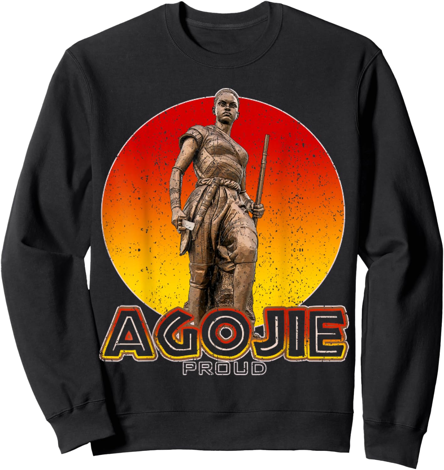 Vintage Agojie From Dahomey As Featured In The Woman King Sweatshirt - Sweatshirt | Black