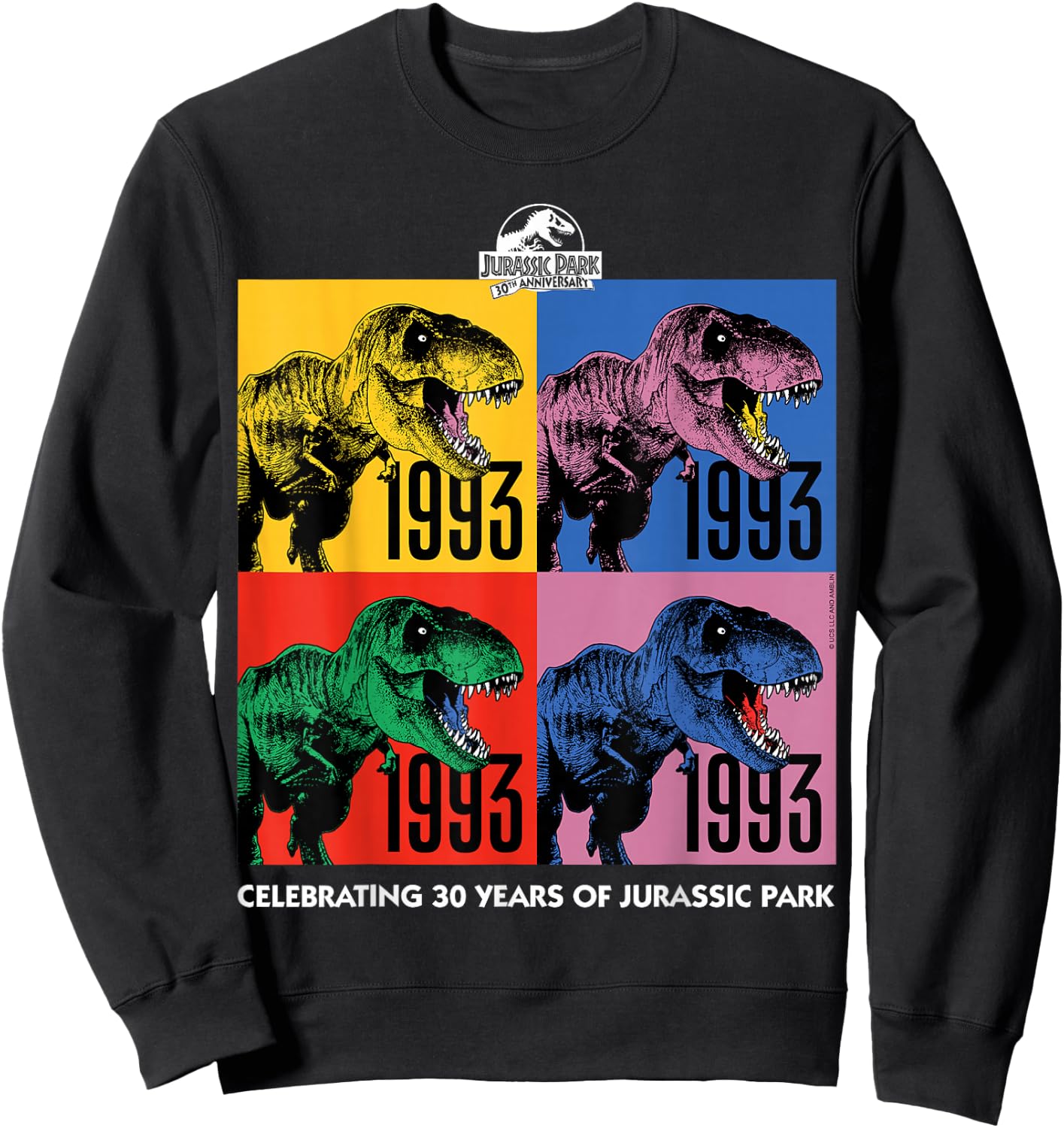 Jurassic Park 30th Anniversary 30 Years Sweatshirt - Sweatshirt | Black