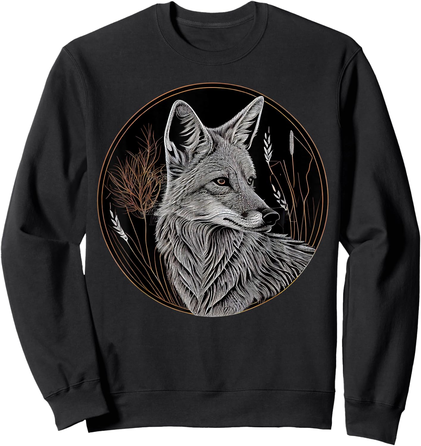 Coyote Animal Lover Wildlife Coyotes Sweatshirt - Sweatshirt | Black
