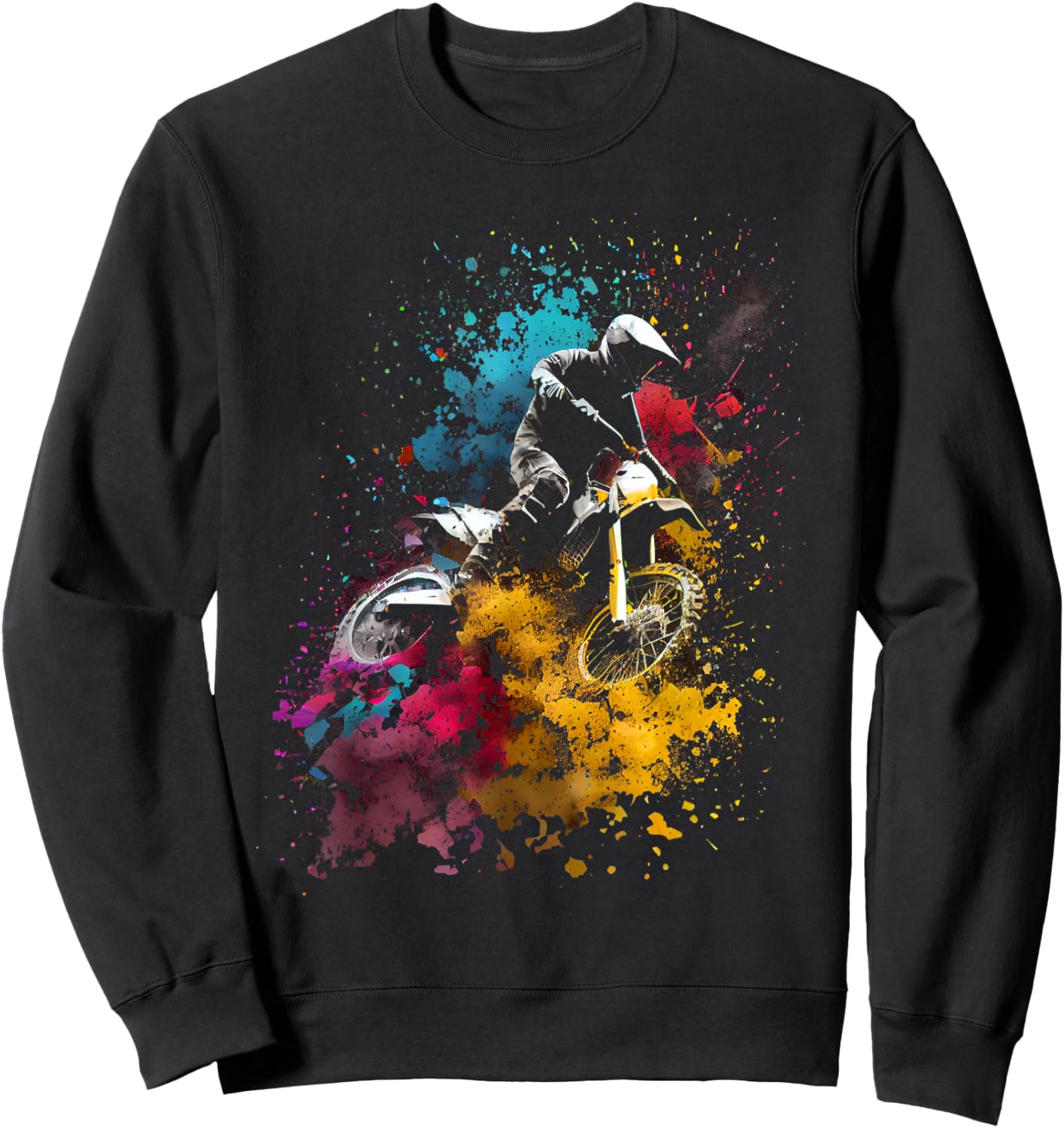 Motocross Enduro Supermoto Bike Dirt Biker Gift Sweatshirt - Sweatshirt | Black