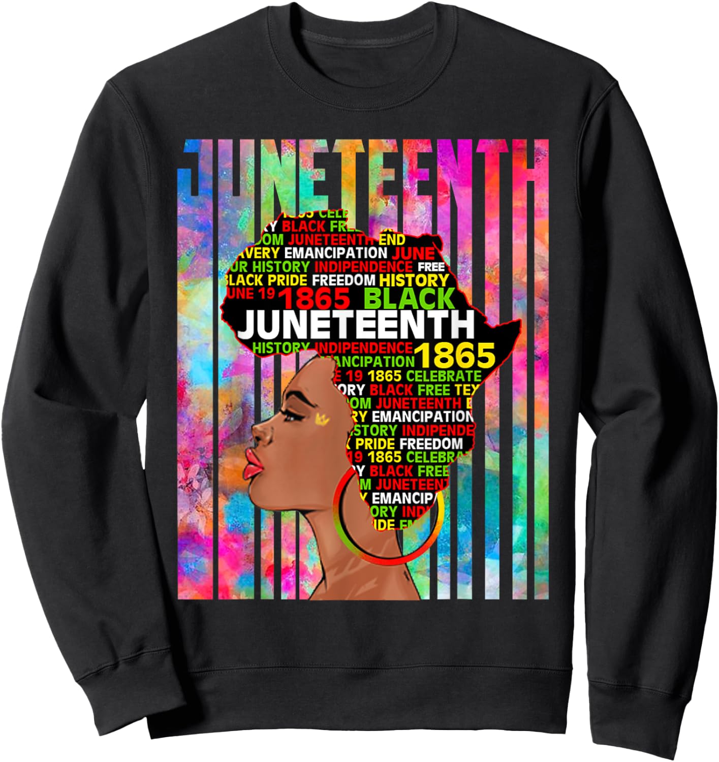 Juneteenth Freedom Day African American June 19th Junenth Sweatshirt - Sweatshirt | Black