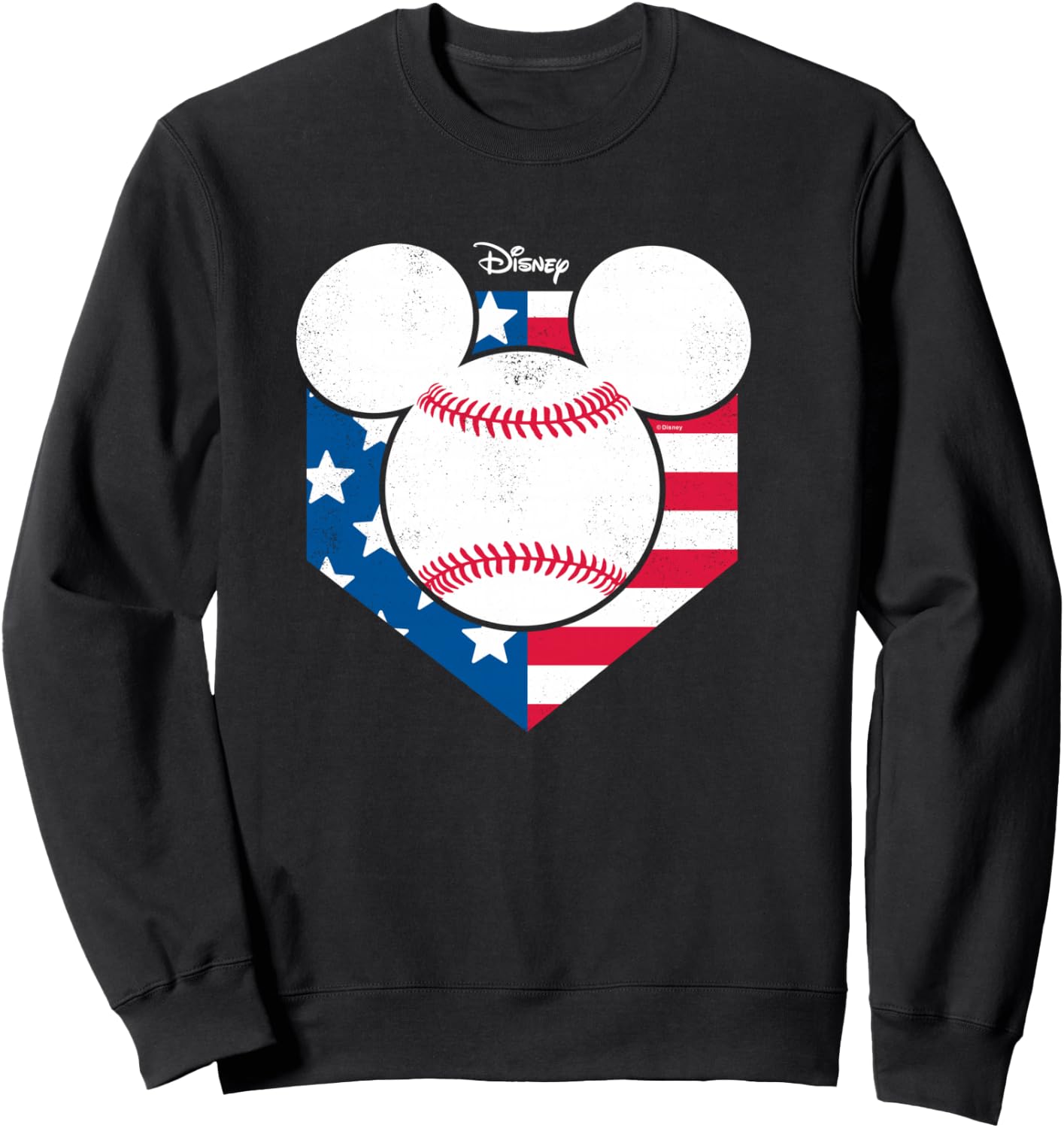 Disney - Mickey Baseball Diamond Sweatshirt - Sweatshirt | Black