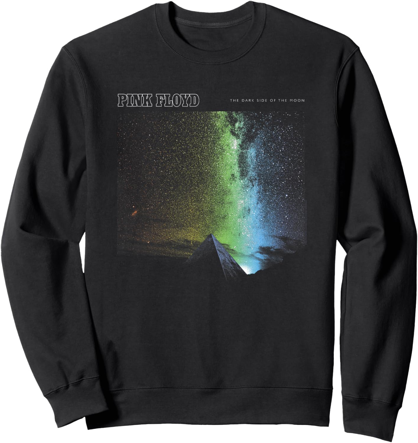 Pink Floyd The Dark Side of the Moon Pyramid with Prism Sky Sweatshirt - Sweatshirt | Black