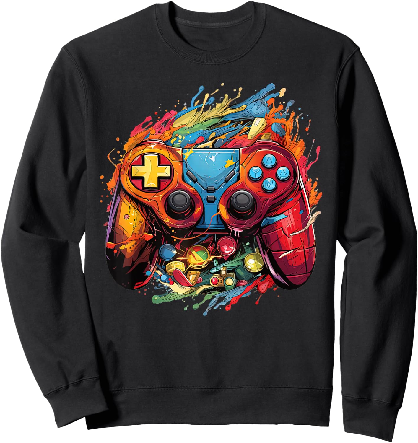 Gamer Aesthetic Graphic Gaming Video Games Boys Teens Kids Sweatshirt - Sweatshirt | Black