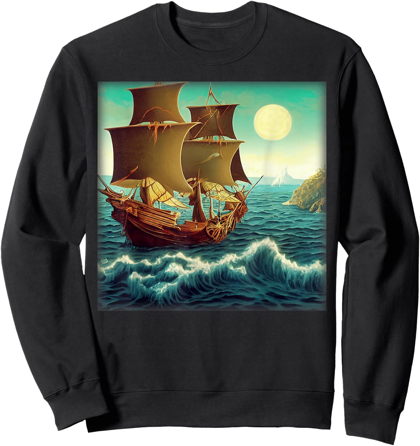 A Background Pirate In Monkey's Island Sweatshirt - Sweatshirt | Black