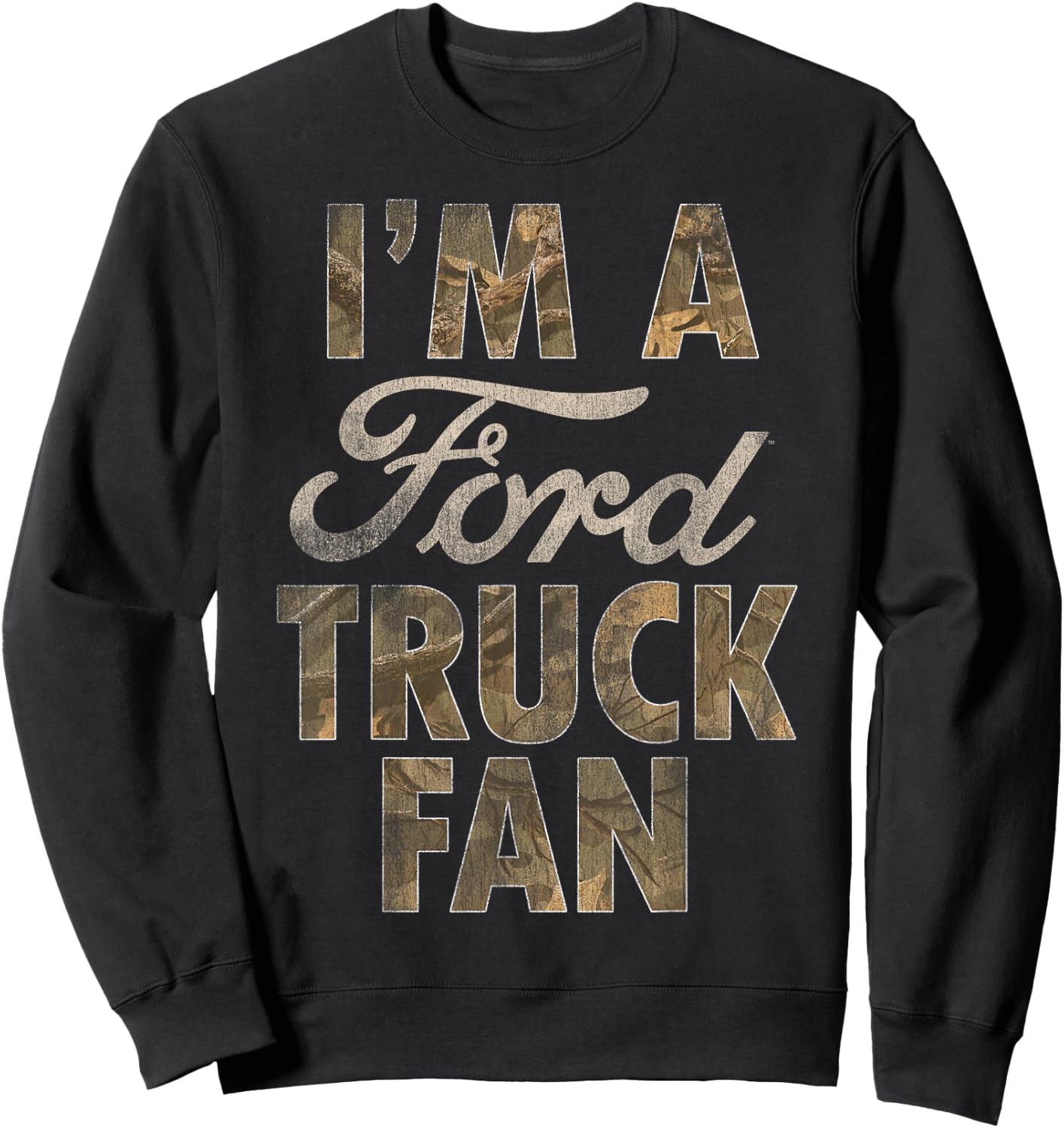 Ford Trucks Fan Camo Sweatshirt - Sweatshirt | Black