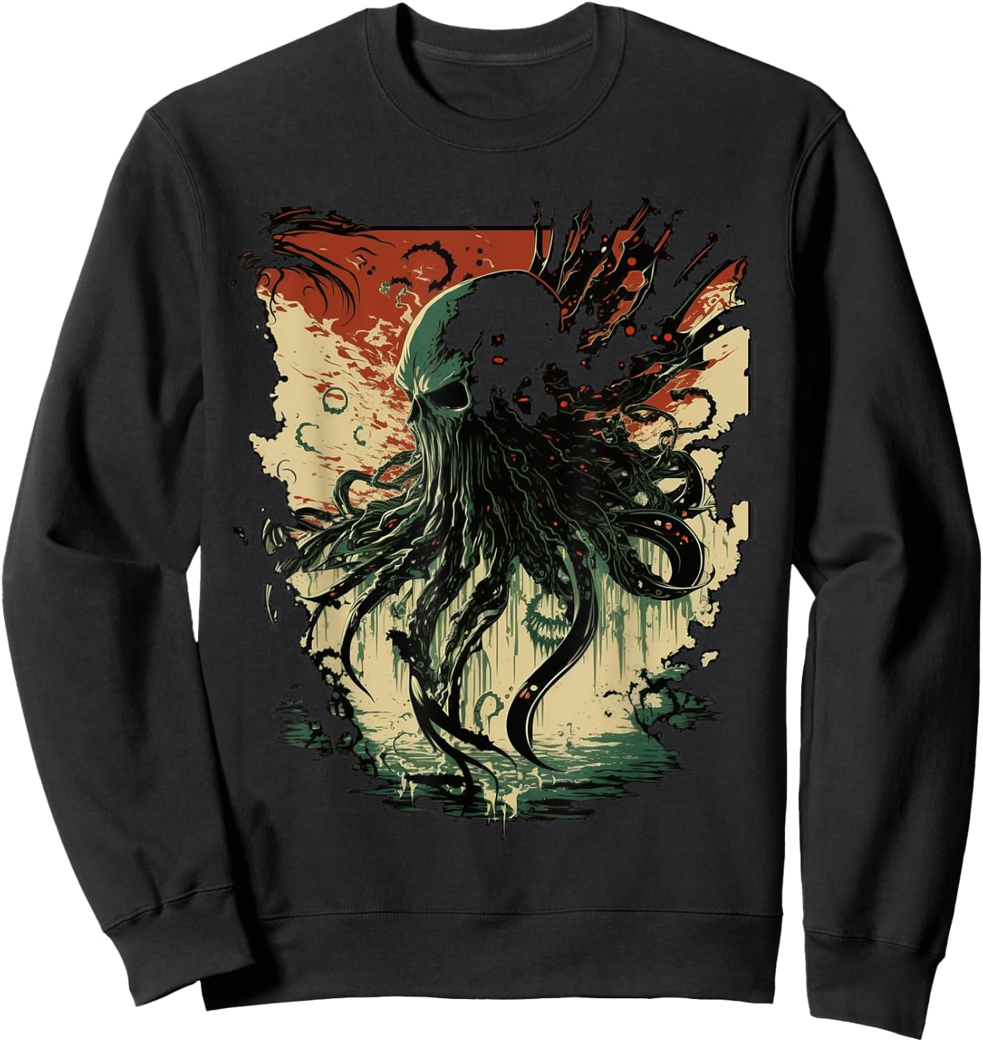 Cthulhu Lovecraft | Horror Cthulhu Myth | Entity of Cthulhu Sweatshirt - Sweatshirt | Black