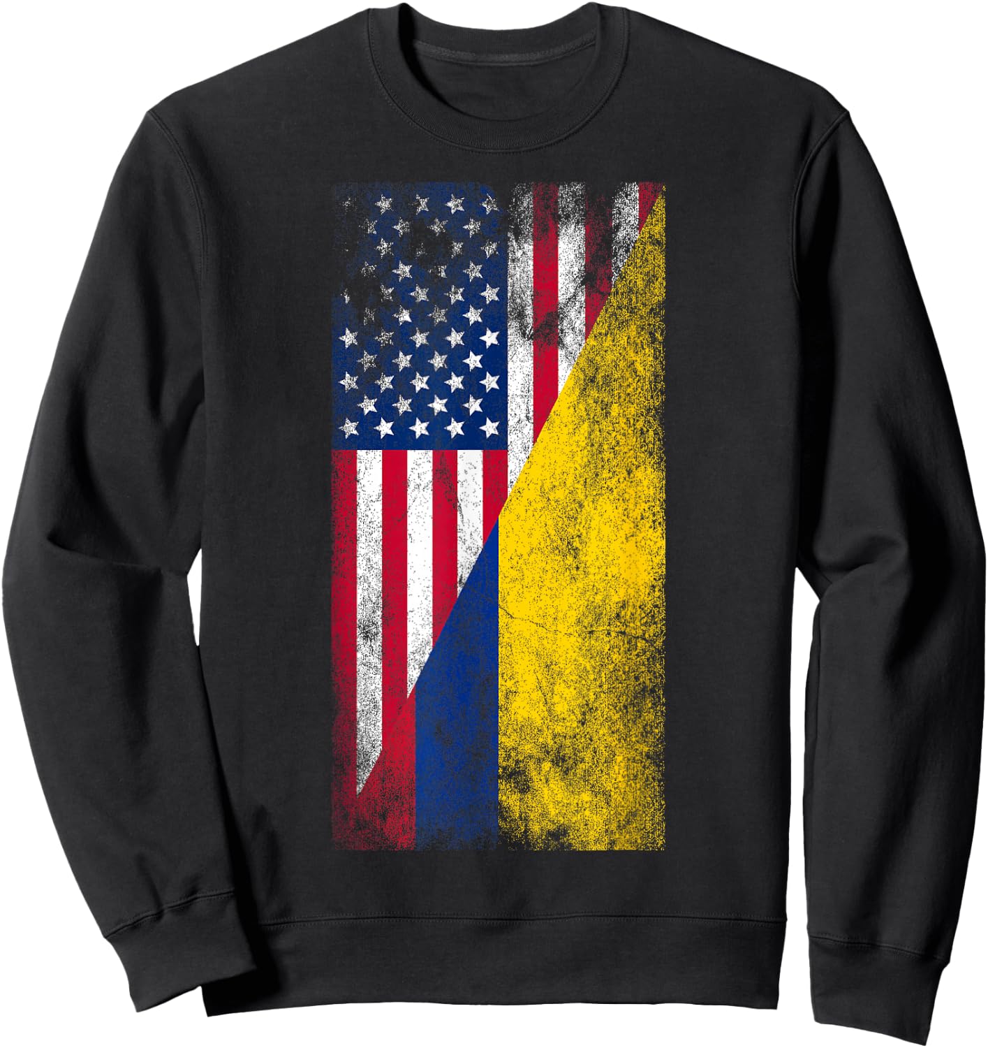 USA & Colombia Flags - United States of America, Colombian Sweatshirt - Sweatshirt | Black
