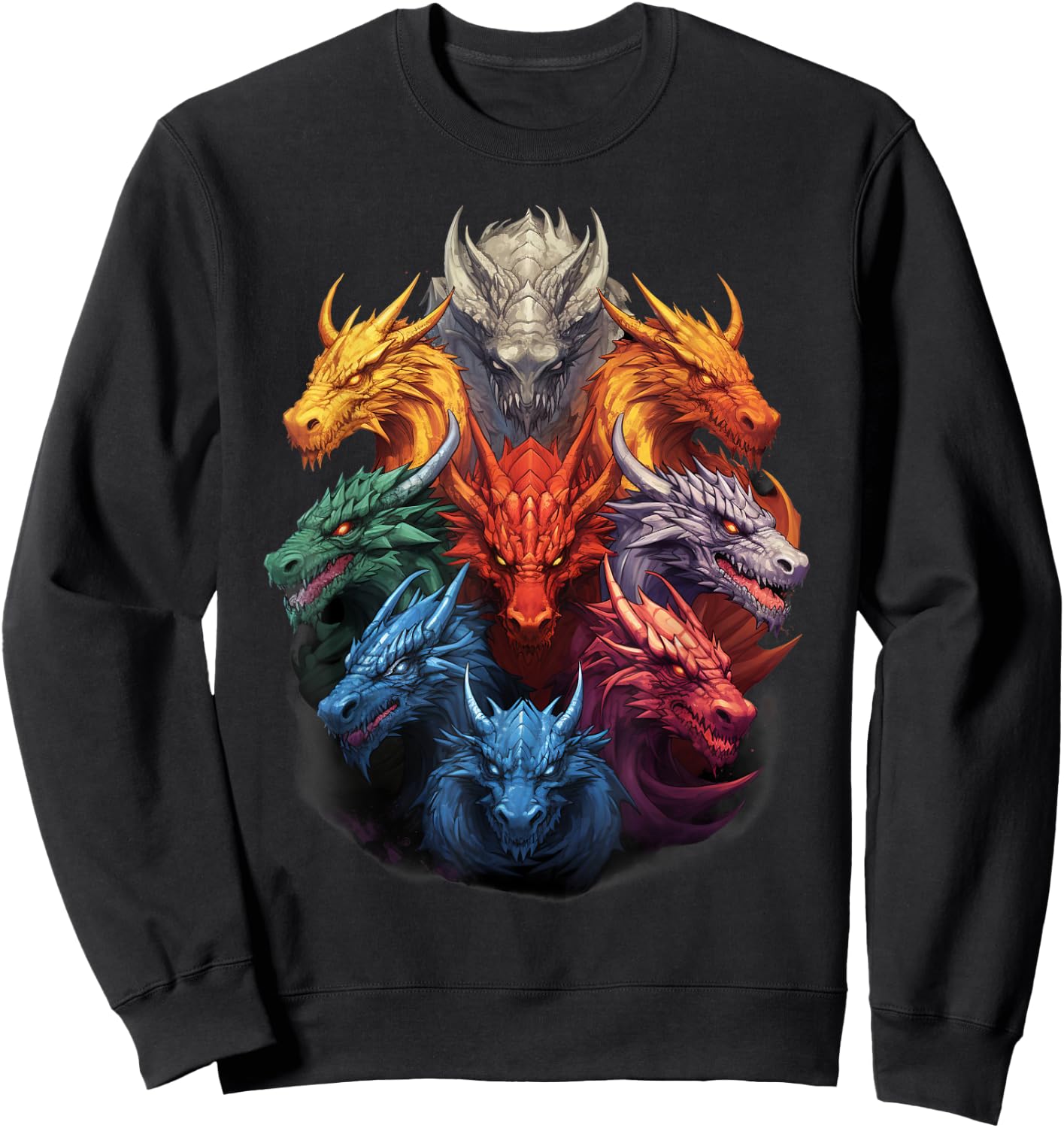 Dragon Lovers Dragon Types Women Men Girls Boys Dragons Sweatshirt - Sweatshirt | Black