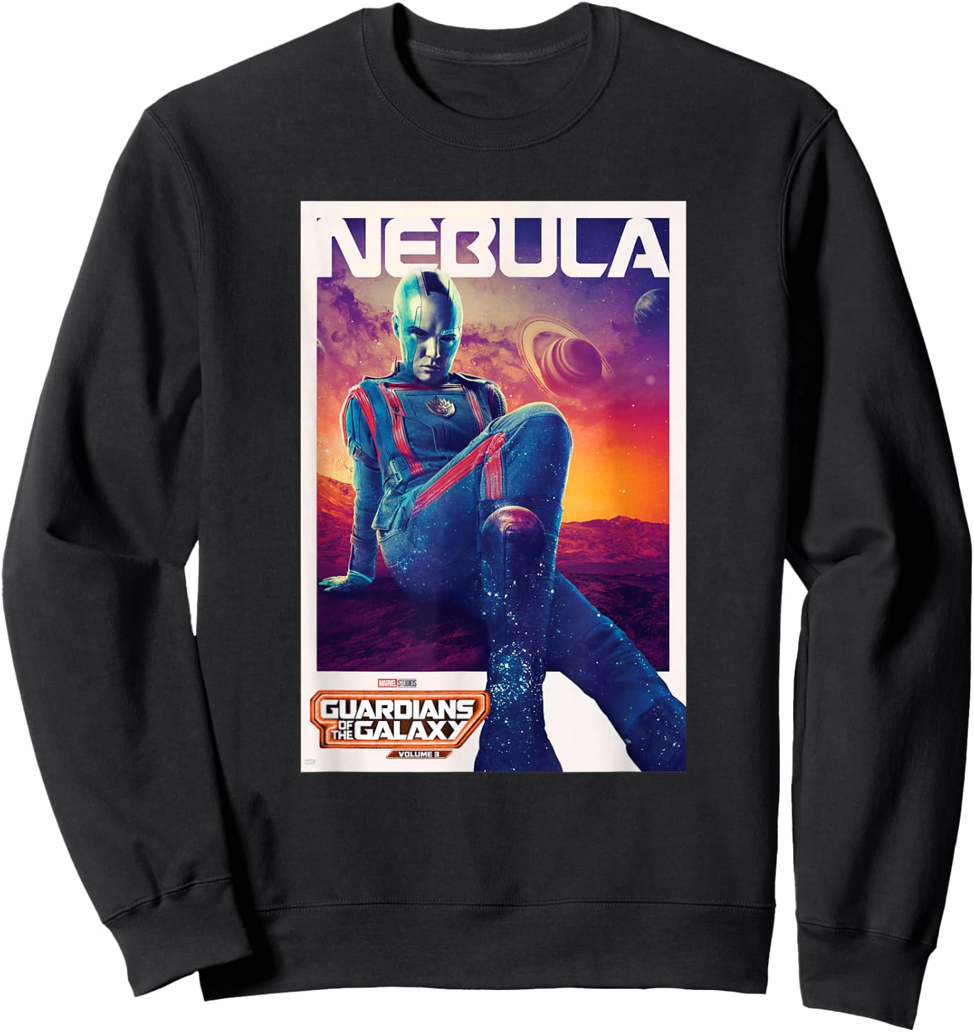 Marvel Guardians of the Galaxy Volume 3 Nebula Poster Sweatshirt - Sweatshirt | Black
