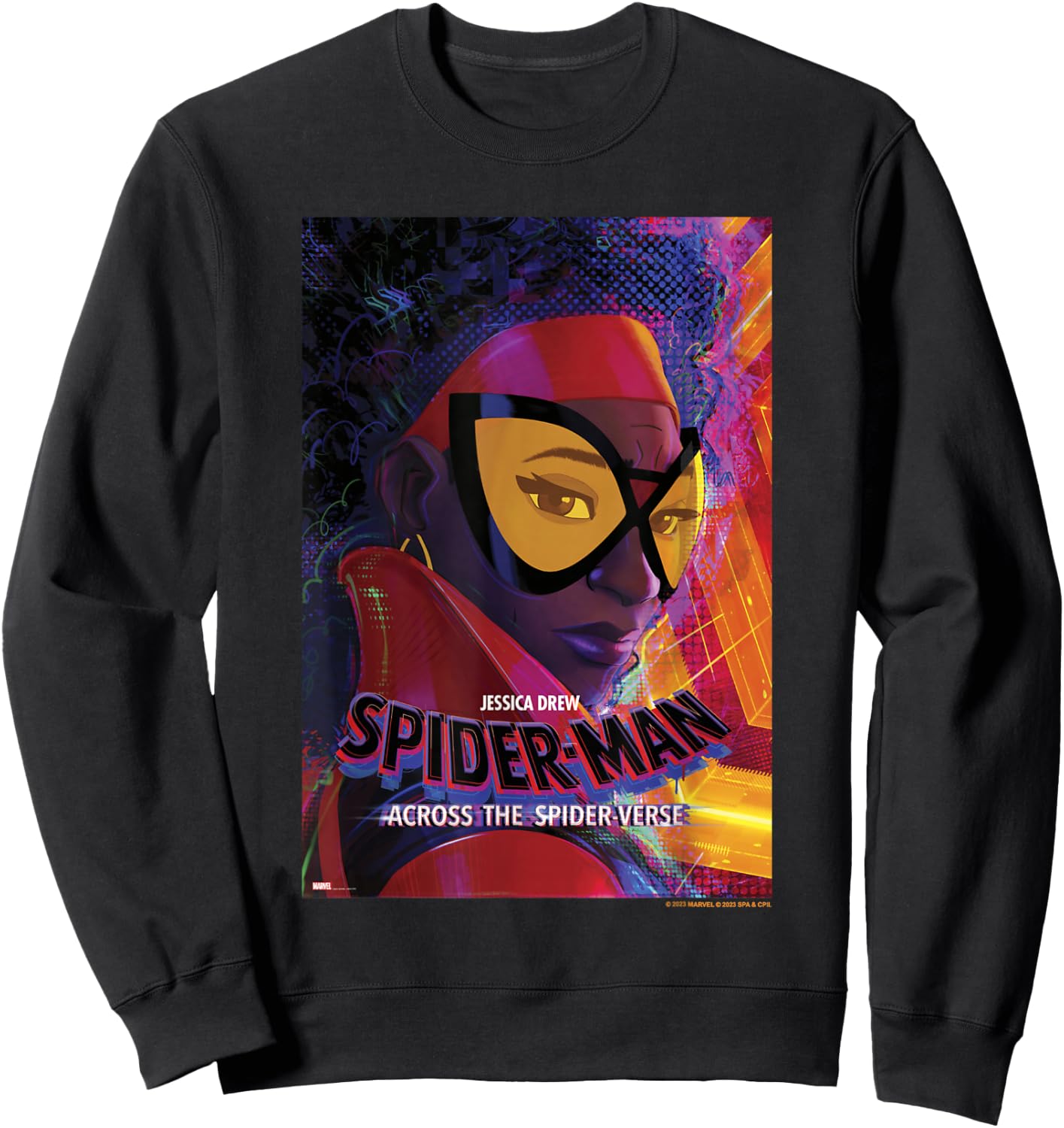 Marvel Spider-Man Across The Spider-Verse Part 1 Jess Drew Sweatshirt - Sweatshirt | Black