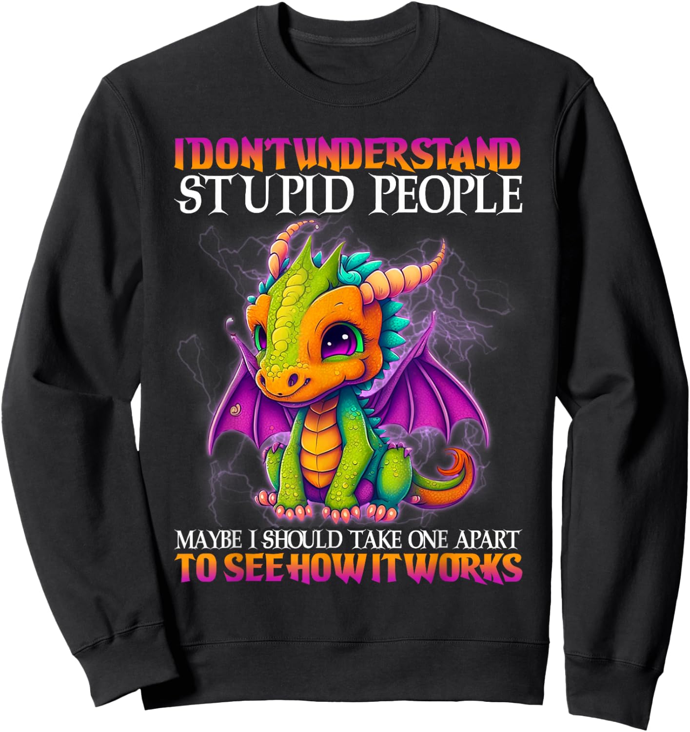 I Don't Understand Stupid People Maybe I Should Take One Sweatshirt - Sweatshirt | Black