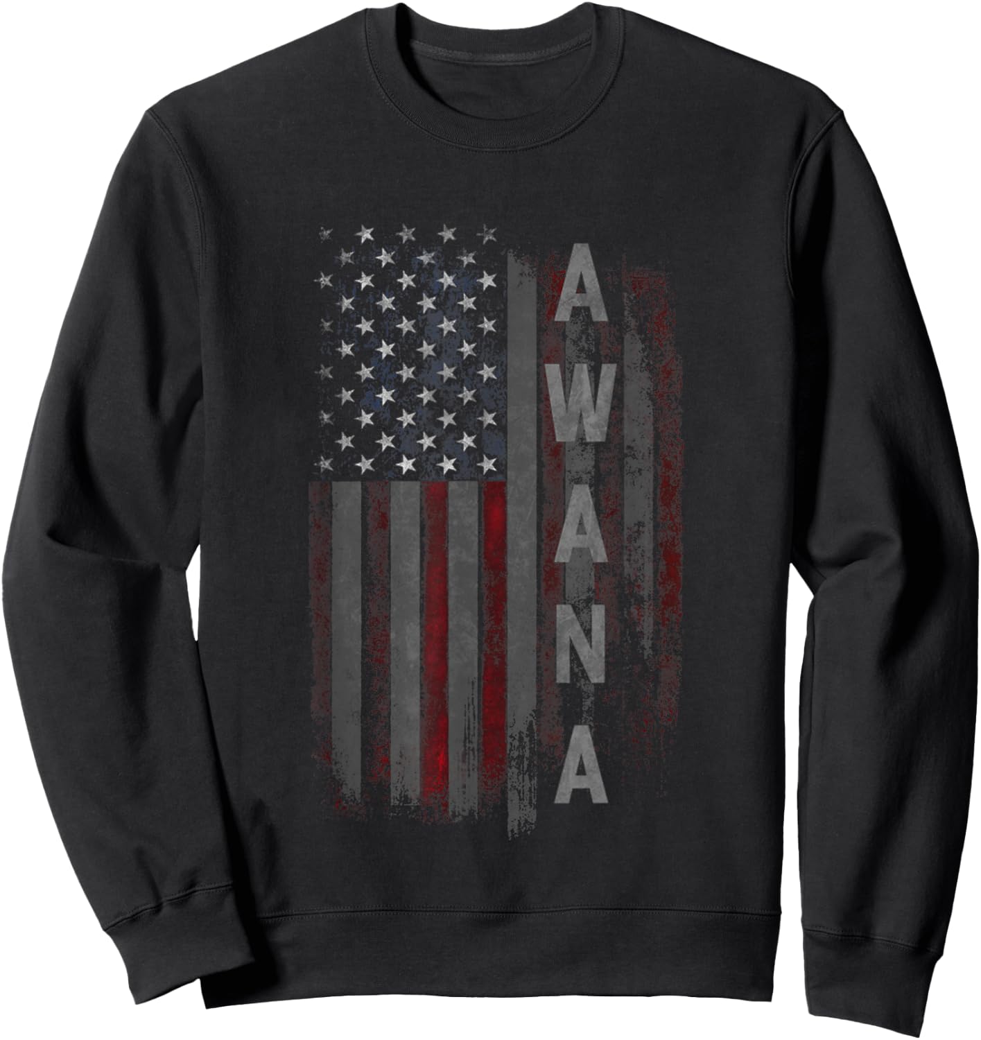 AWANA Family American Flag Sweatshirt - Sweatshirt | Black