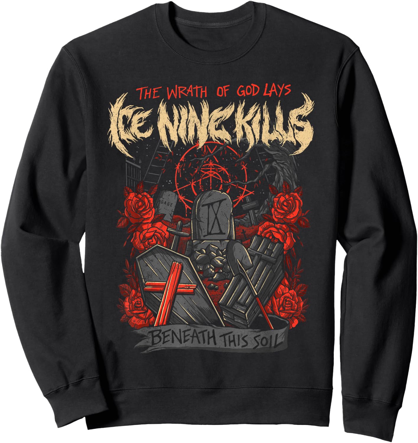 Ice Nine Kills – The Wrath of God Sweatshirt - Sweatshirt | Black