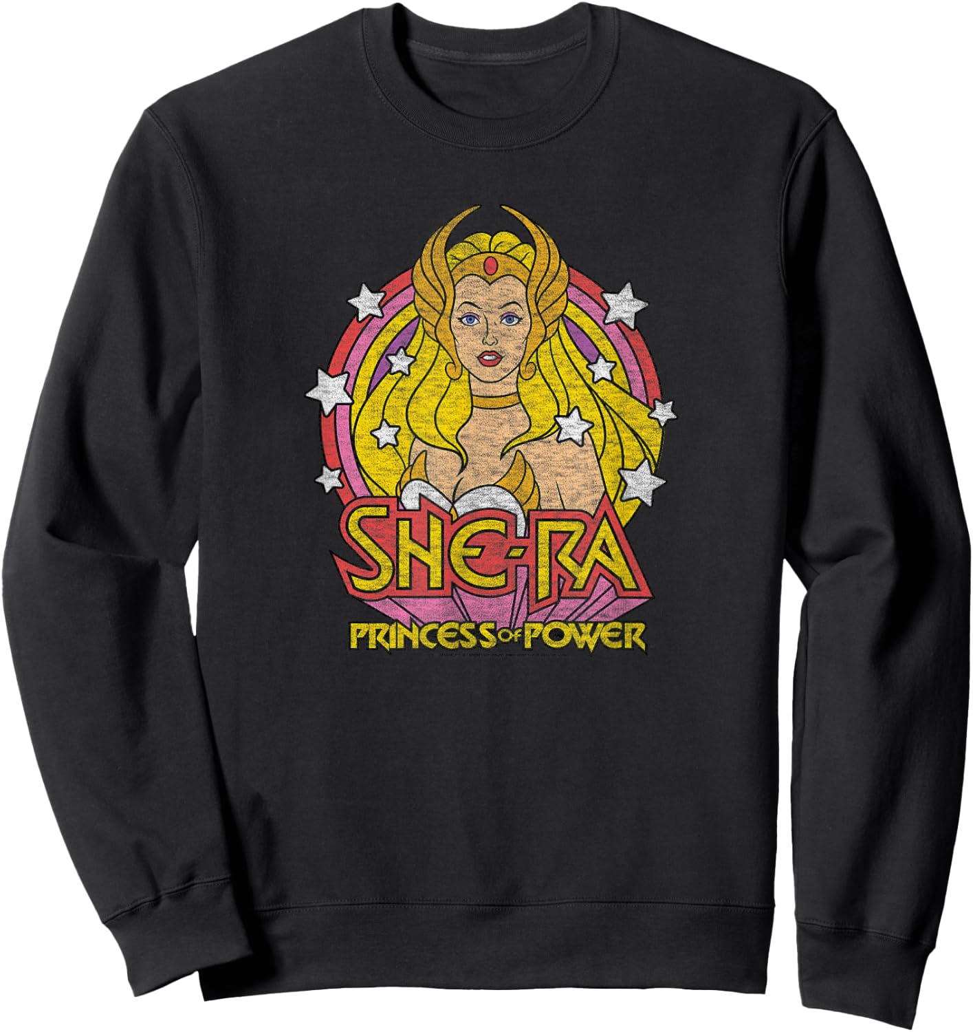 She-Ra - Princess Of Power With Stars Sweatshirt - Sweatshirt | Black