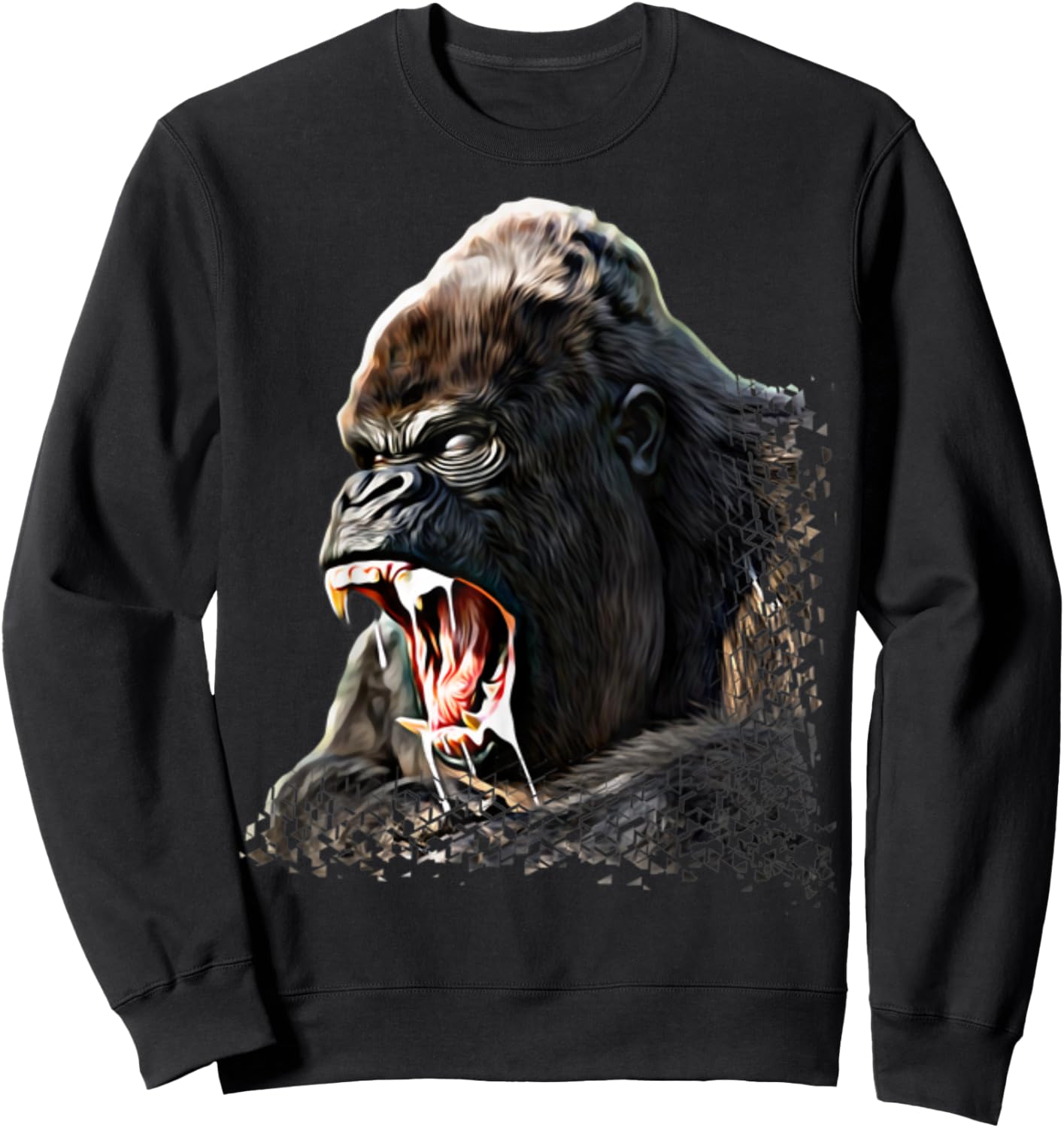 Gorilla Ape Monkey Animal Lover Women & Kids Gorilla Sweatshirt - Sweatshirt | Black