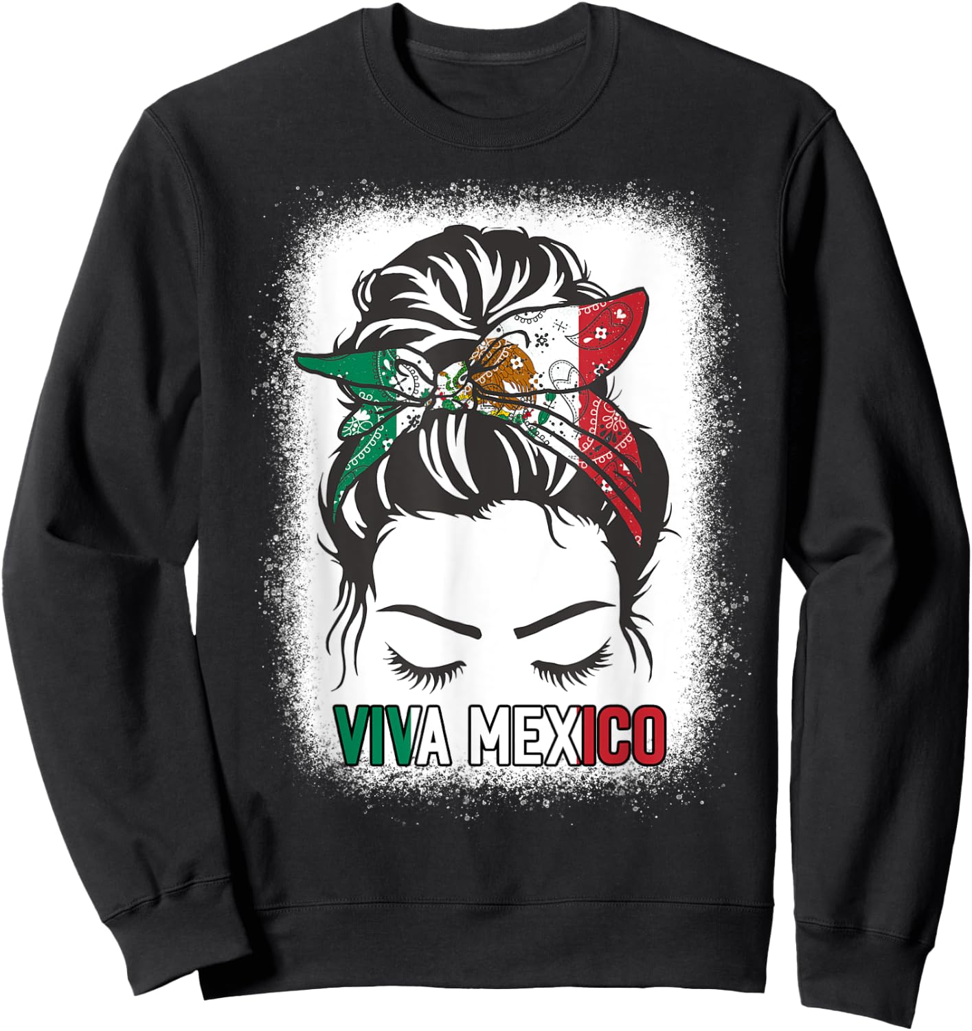 Mexico Independence Day Viva Mexican Flag Pride Hispanic Men Sweatshirt - Sweatshirt | Black
