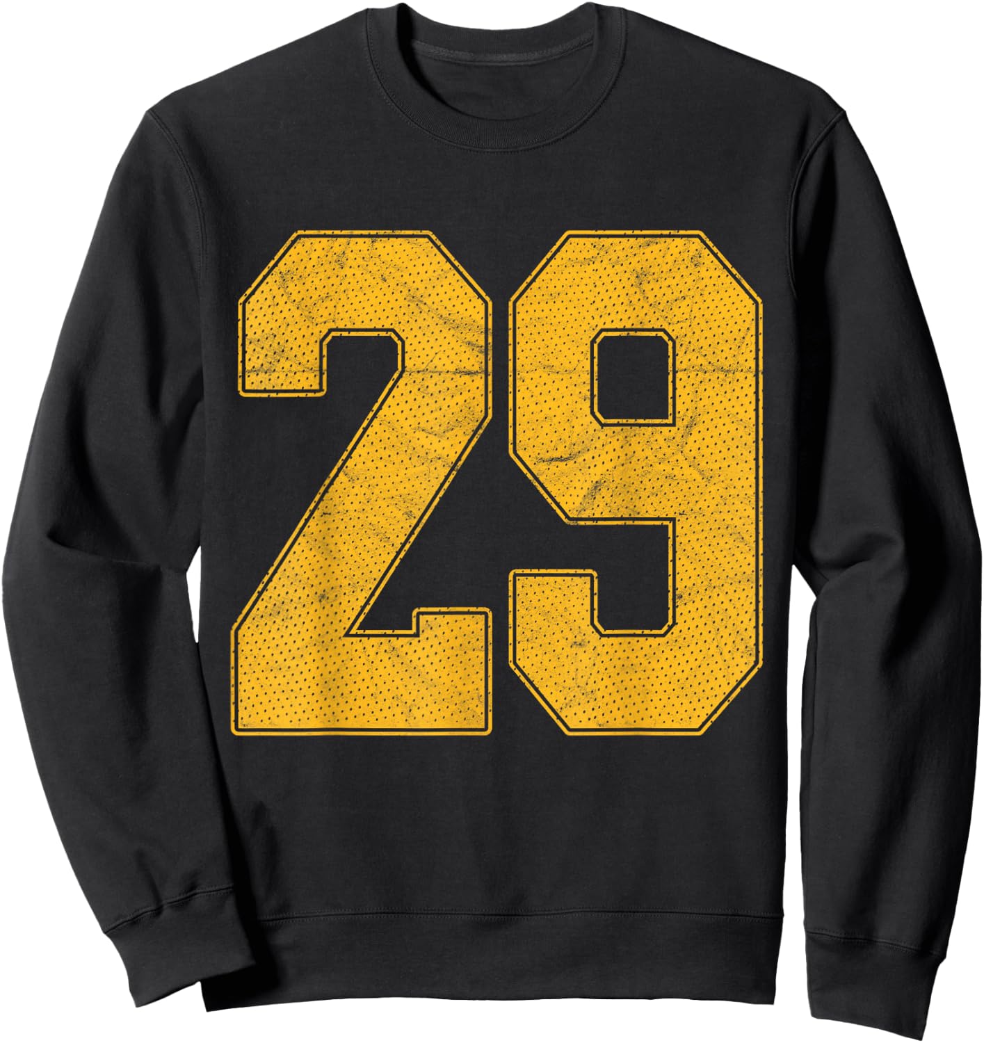 Number 29 Numbered Uniform Sports Team Jersey 29th Birthday Sweatshirt - Sweatshirt | Black