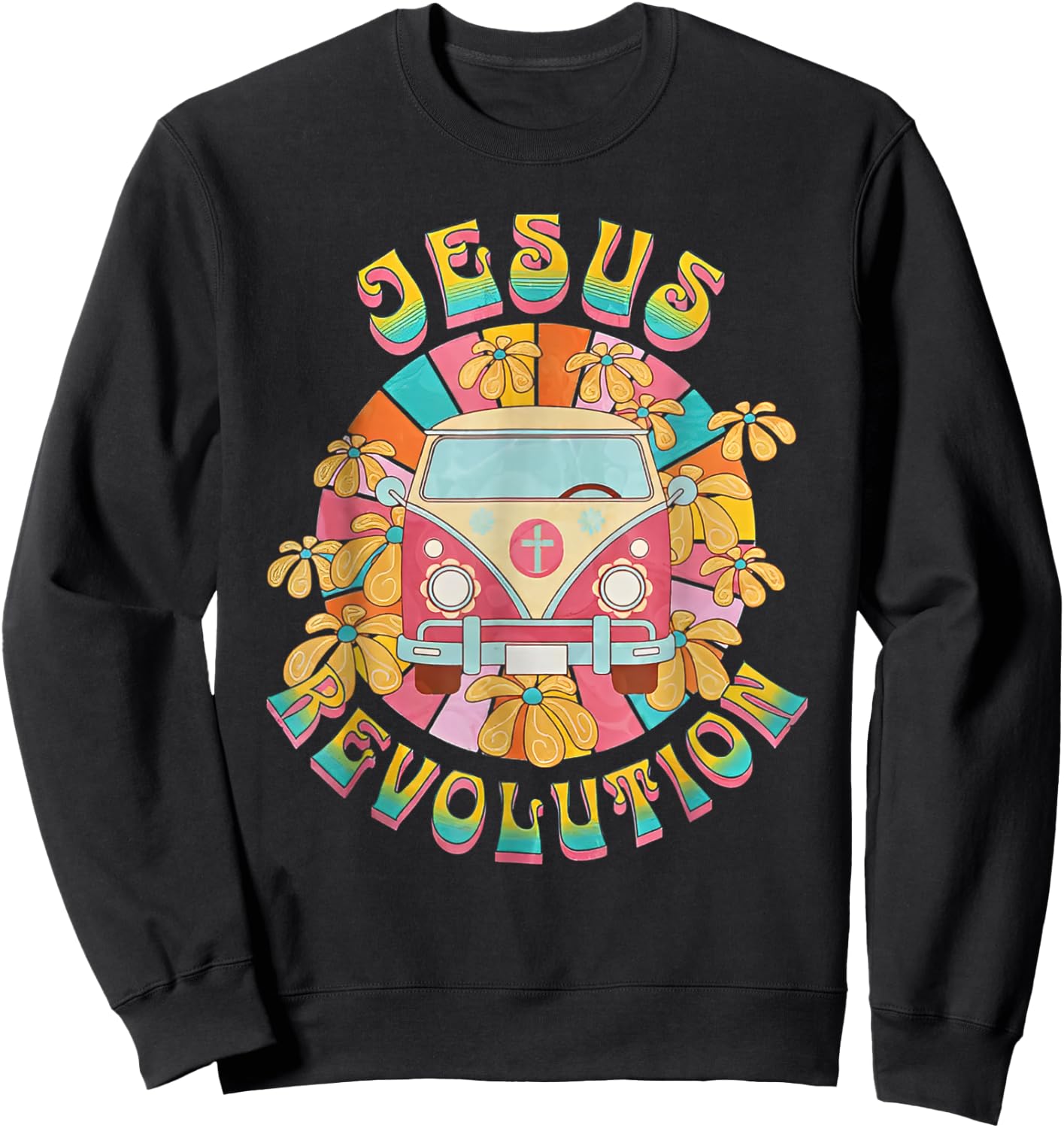 Jesus Revolution christian easter day religious Sweatshirt - Sweatshirt | Black