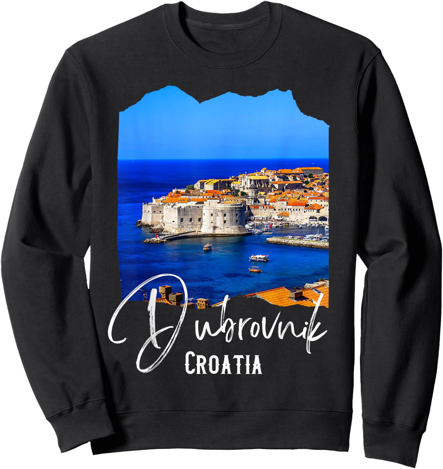 Dubrovnik Souvenir Croatia Dubrovnik Sweatshirt - Sweatshirt | Black
