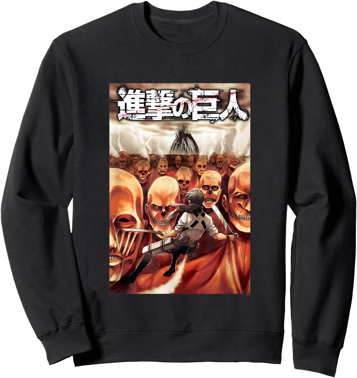 Attack on Titan Manga Mikasa Volume 31 Cover AOT Manga Sweatshirt - Sweatshirt | Black