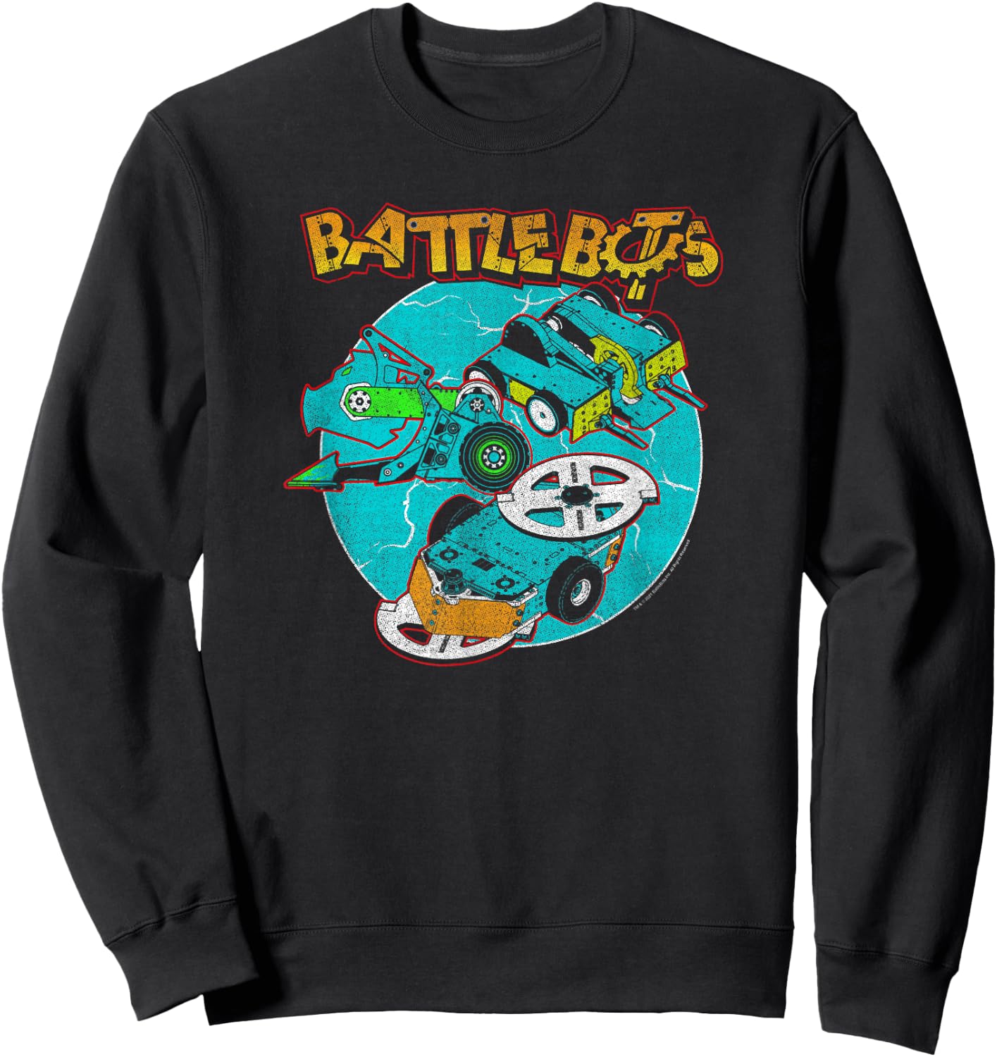 BattleBots Group Robot Lock Up Logo Sweatshirt - Sweatshirt | Black
