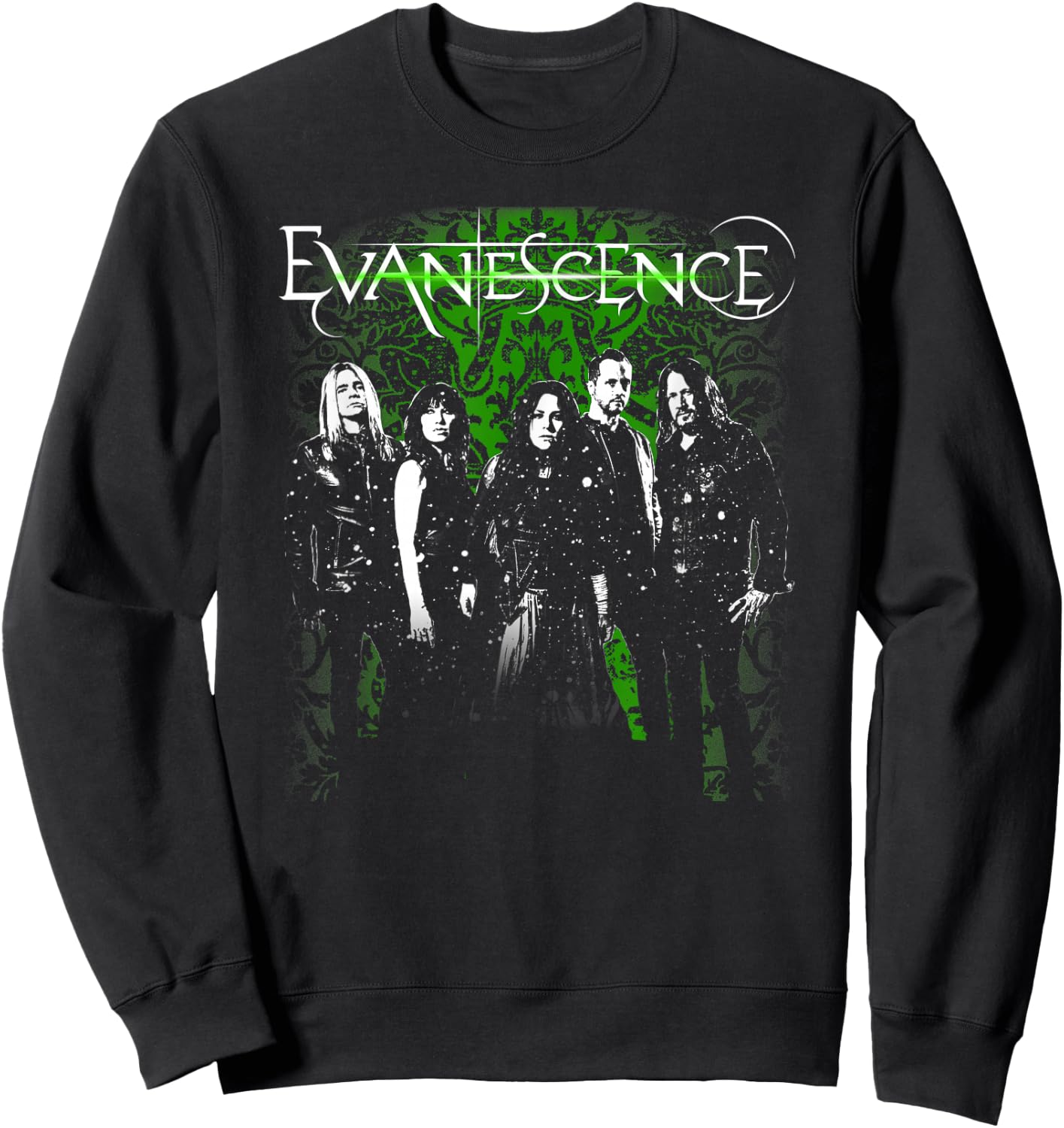 Evanescence – Band Photo Green Sweatshirt - Sweatshirt | Black