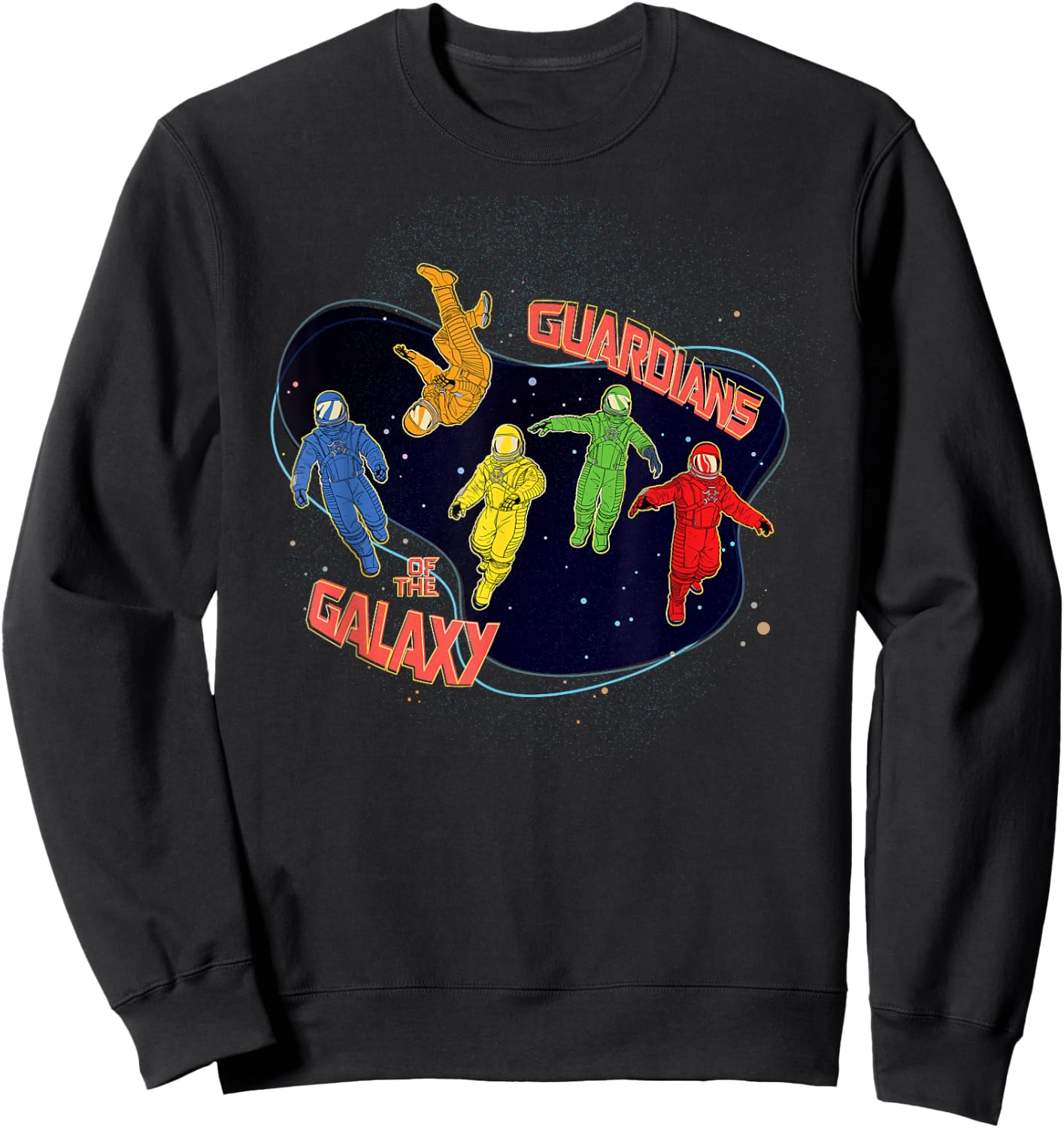 Marvel Guardians of the Galaxy Volume 3 Team in Spacesuits Sweatshirt - Sweatshirt | Black