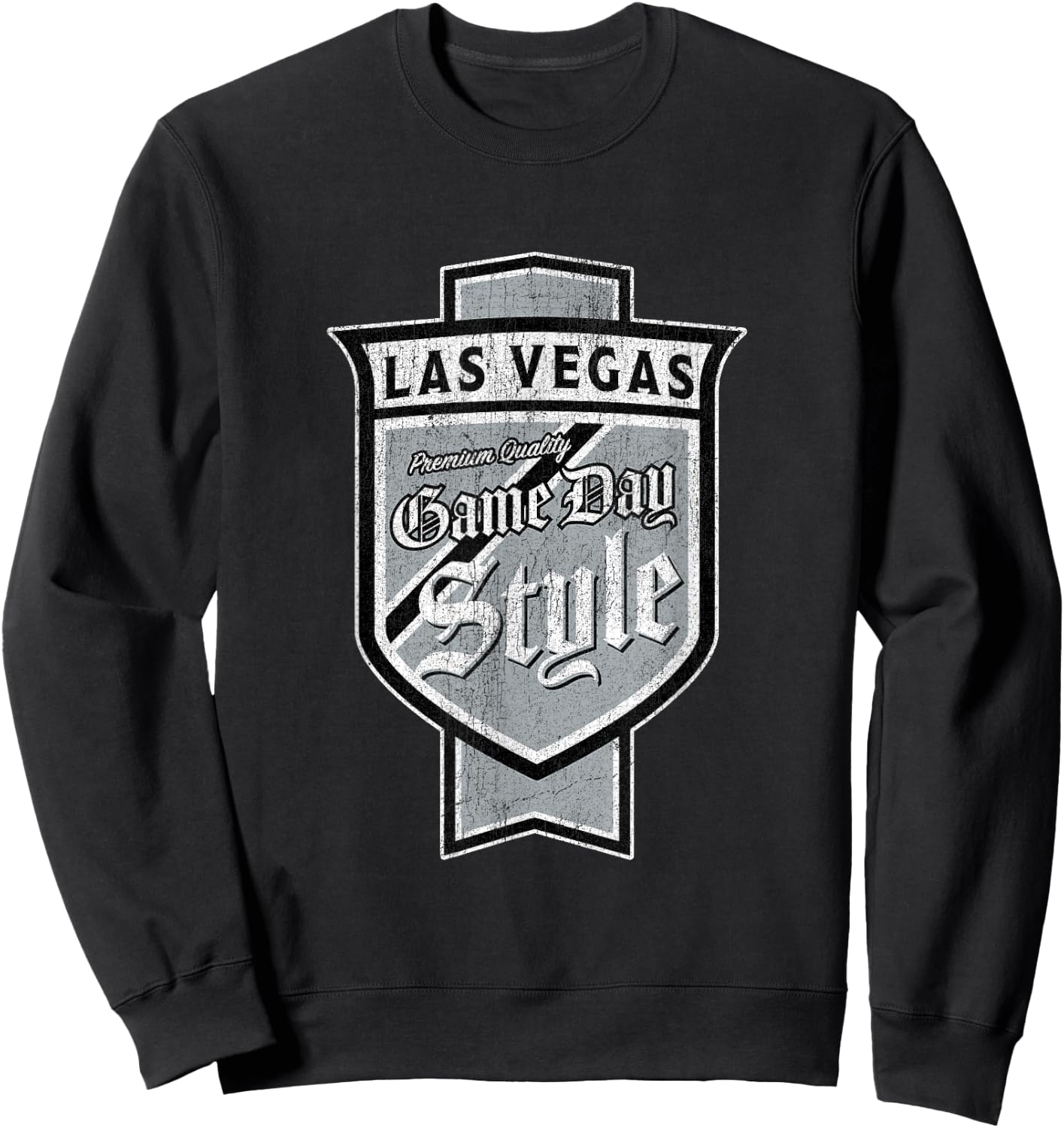 Vintage Las Vegas Beer Label - Sin City Pride Sweatshirt - Sweatshirt | Black