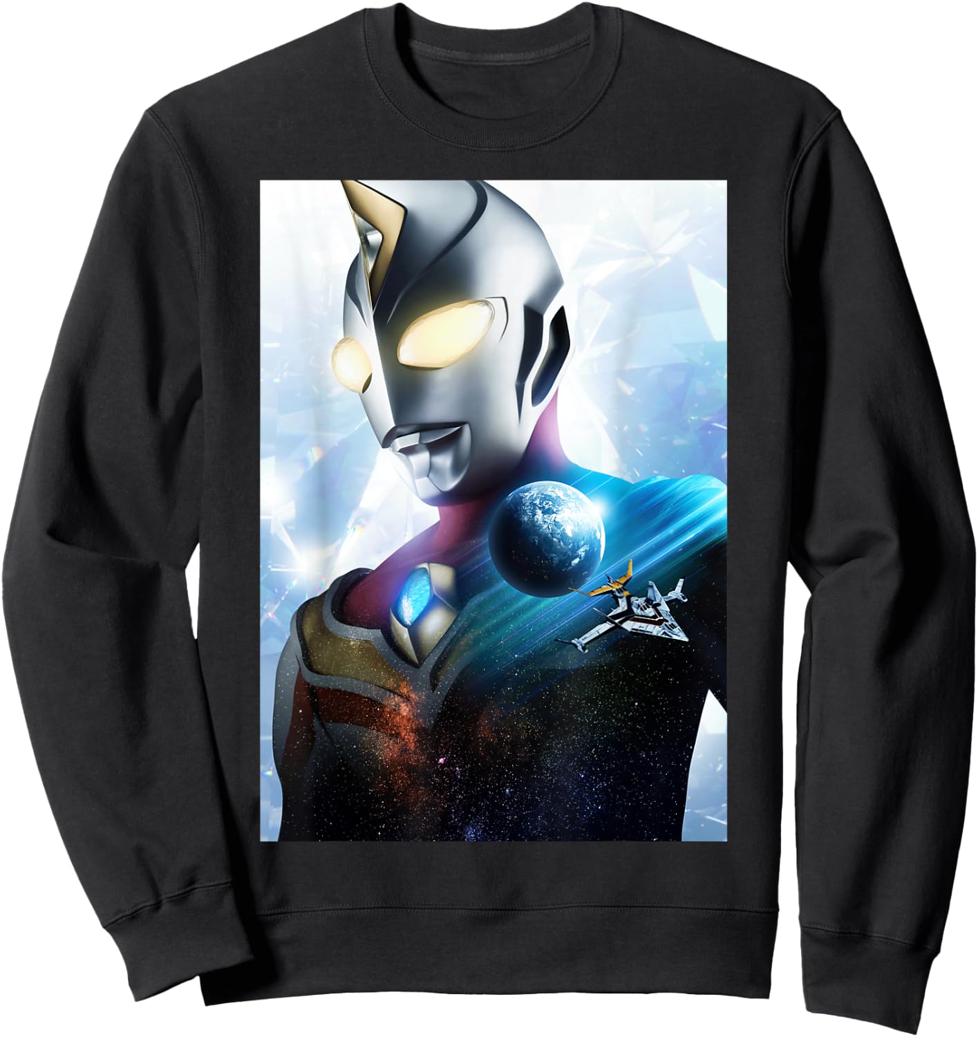 ULTRAMAN DYNA Poster Visual Design A Sweatshirt - Sweatshirt | Black