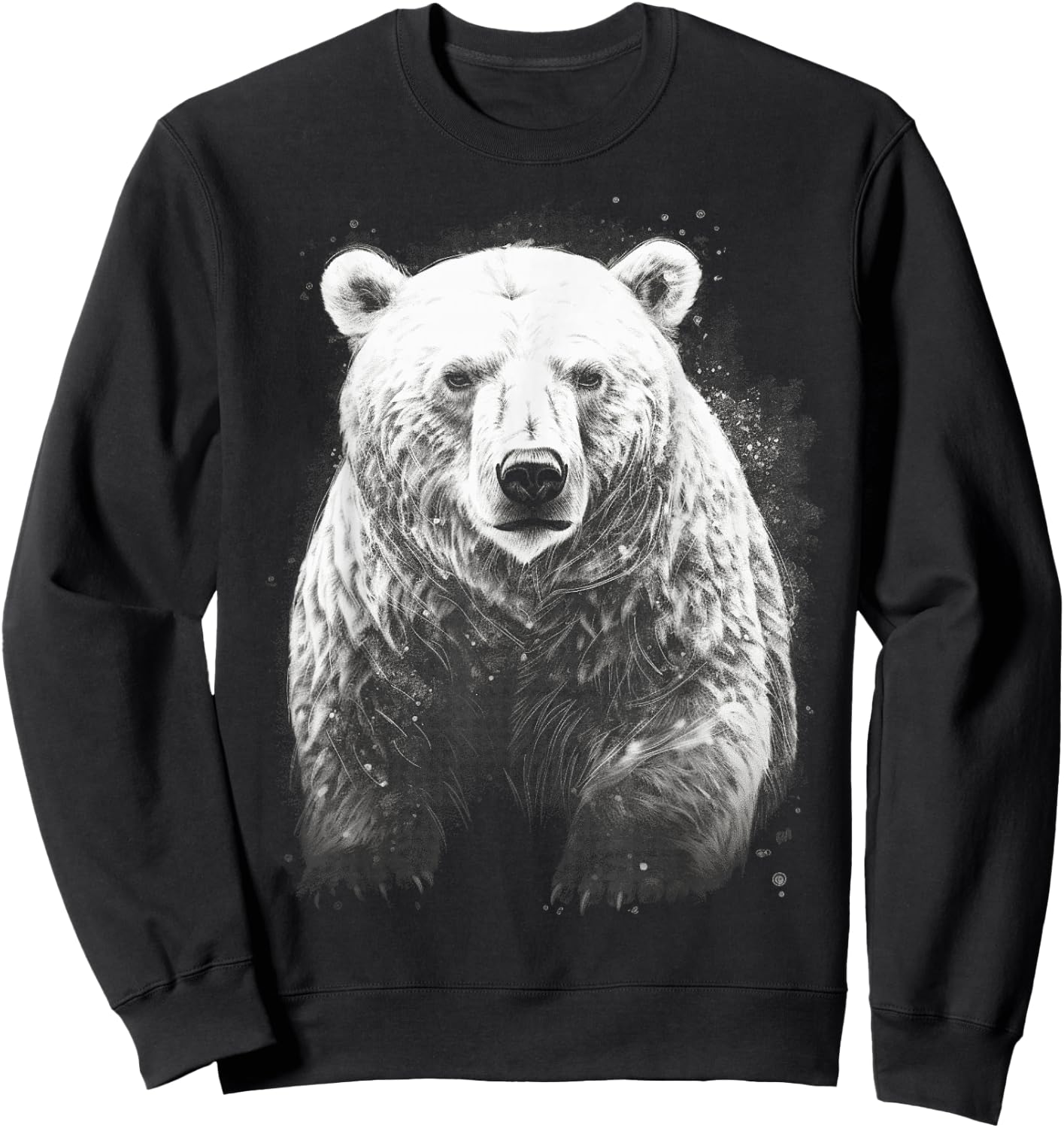 Polar Bear wild animals art animal animal Polar Bear Sweatshirt - Sweatshirt | Black