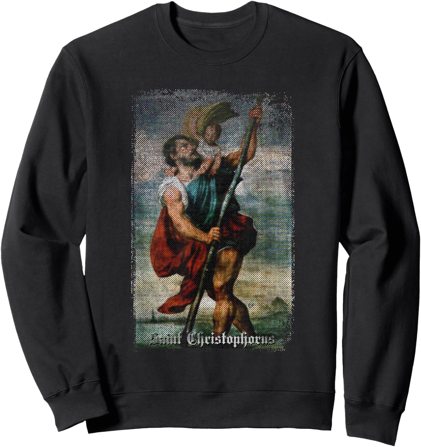 St Christopher - Patron Saint of Drivers Sweatshirt - Sweatshirt | Black